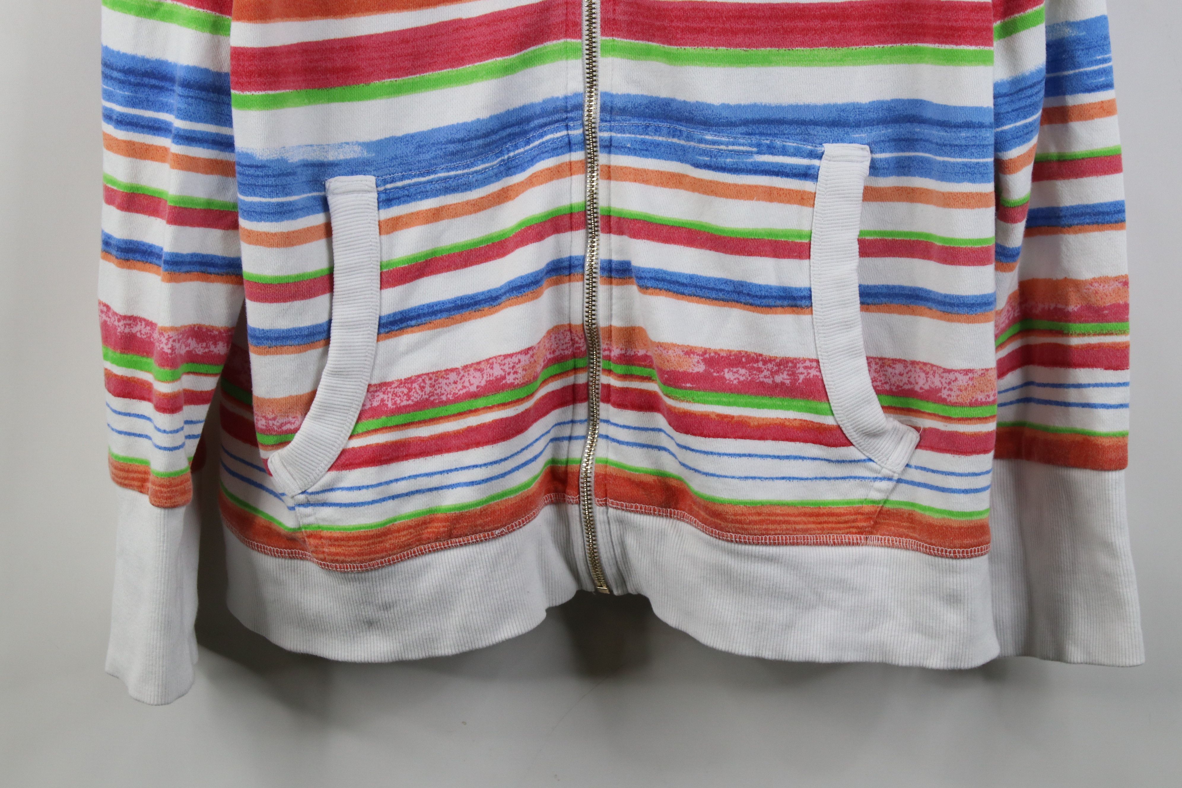 Tommy Hilfiger Vintage Y2K Tommy Hilfiger Terry Rainbow Full Zip Hoodie Size XXL / US 16-18 / IT 52-54 - 3 Thumbnail