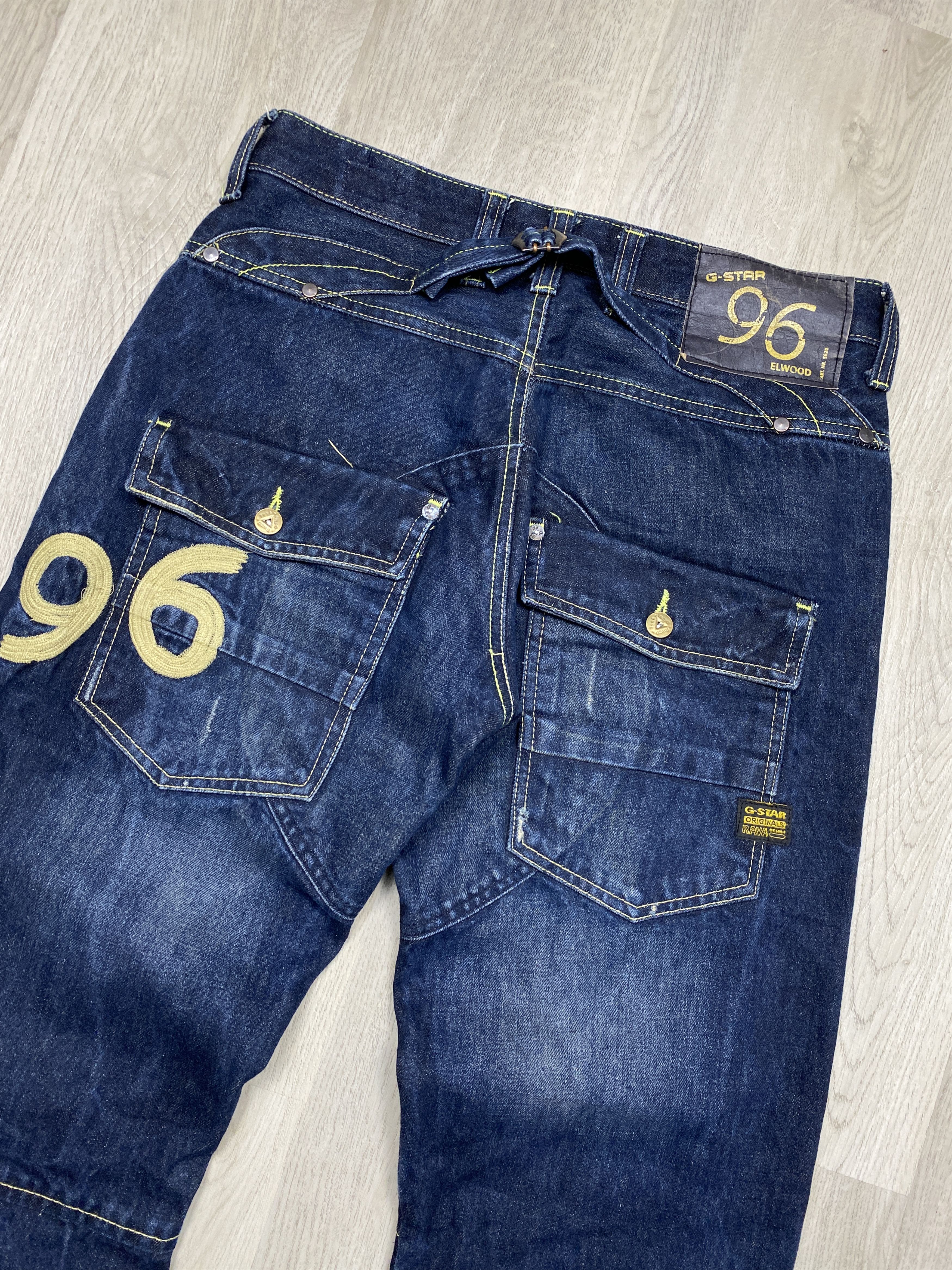 G-Star G Star Raw Vintage 5620 Elwood Denim Double Knee Pants Jeans Size US 32 / EU 48 - 2 Thumbnail
