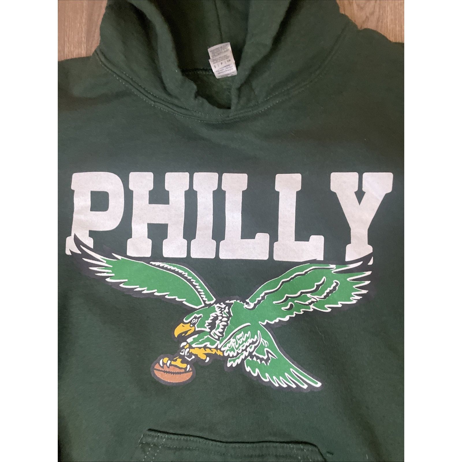 Gildan Vintage Philly Eagles Hoodie Sweatshirt Gildan Green Small Size US S / EU 44-46 / 1 - 3 Thumbnail