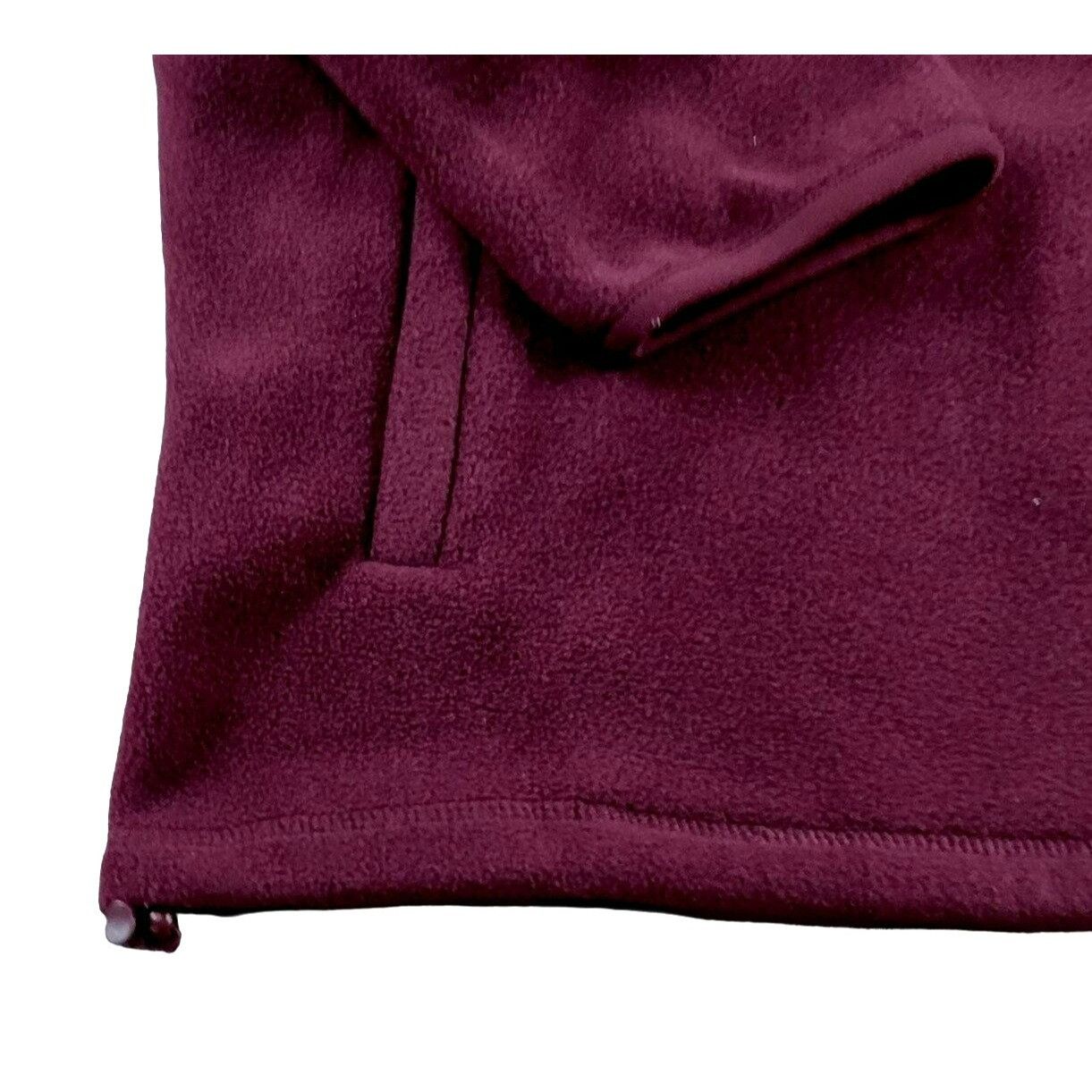 Ivy Crew Ivy Crew Mens Fleece Jacket Full- Zip Hooded Burgundy Gray S Size US L / EU 52-54 / 3 - 5 Thumbnail