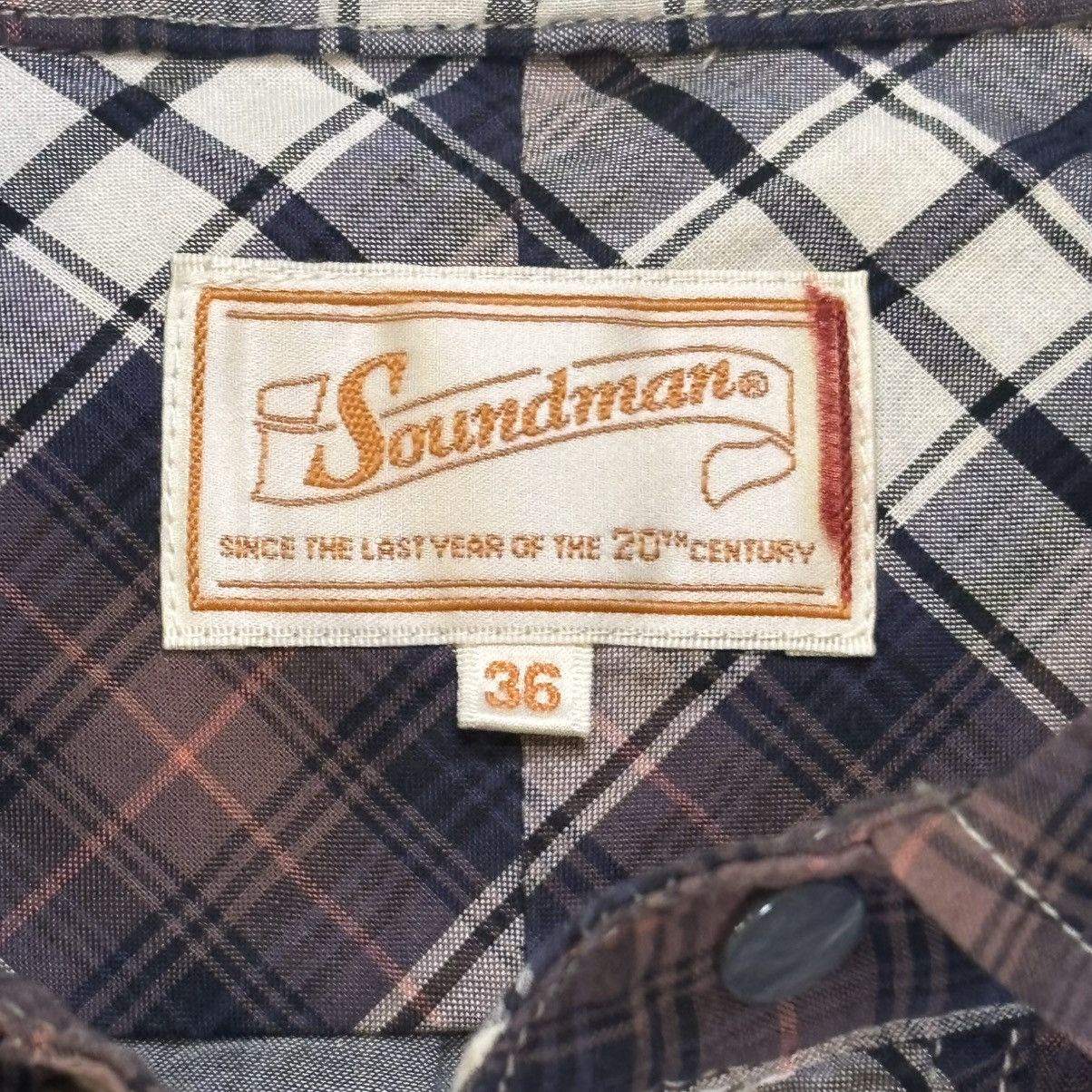 Soundman Soundman Japan Plaid Zip Shirt Jacket (Waldes Zipper) Size US S / EU 44-46 / 1 - 2 Thumbnail
