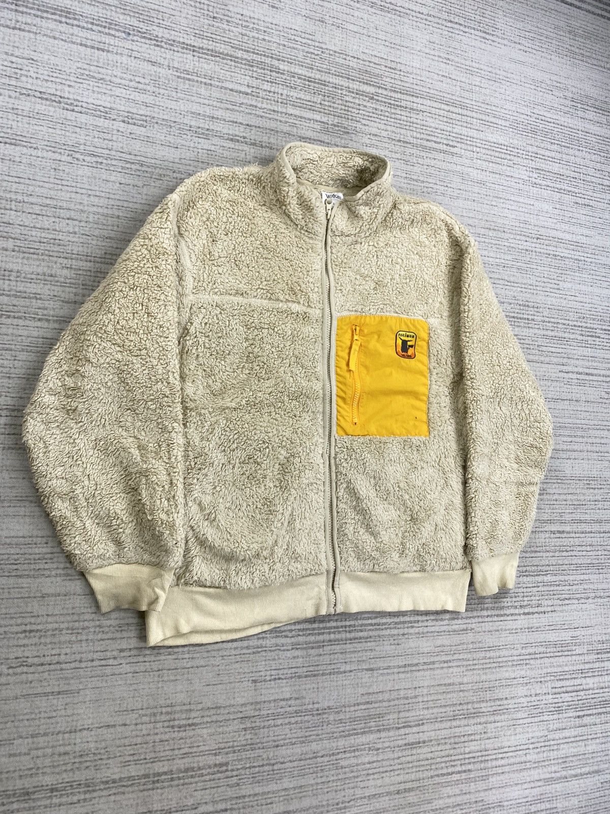 GU × Pokemon × Vintage Vtg Gu X Pokemon Retro Style Zipper Sherpa Jacket Size US M / EU 48-50 / 2 - 3 Thumbnail
