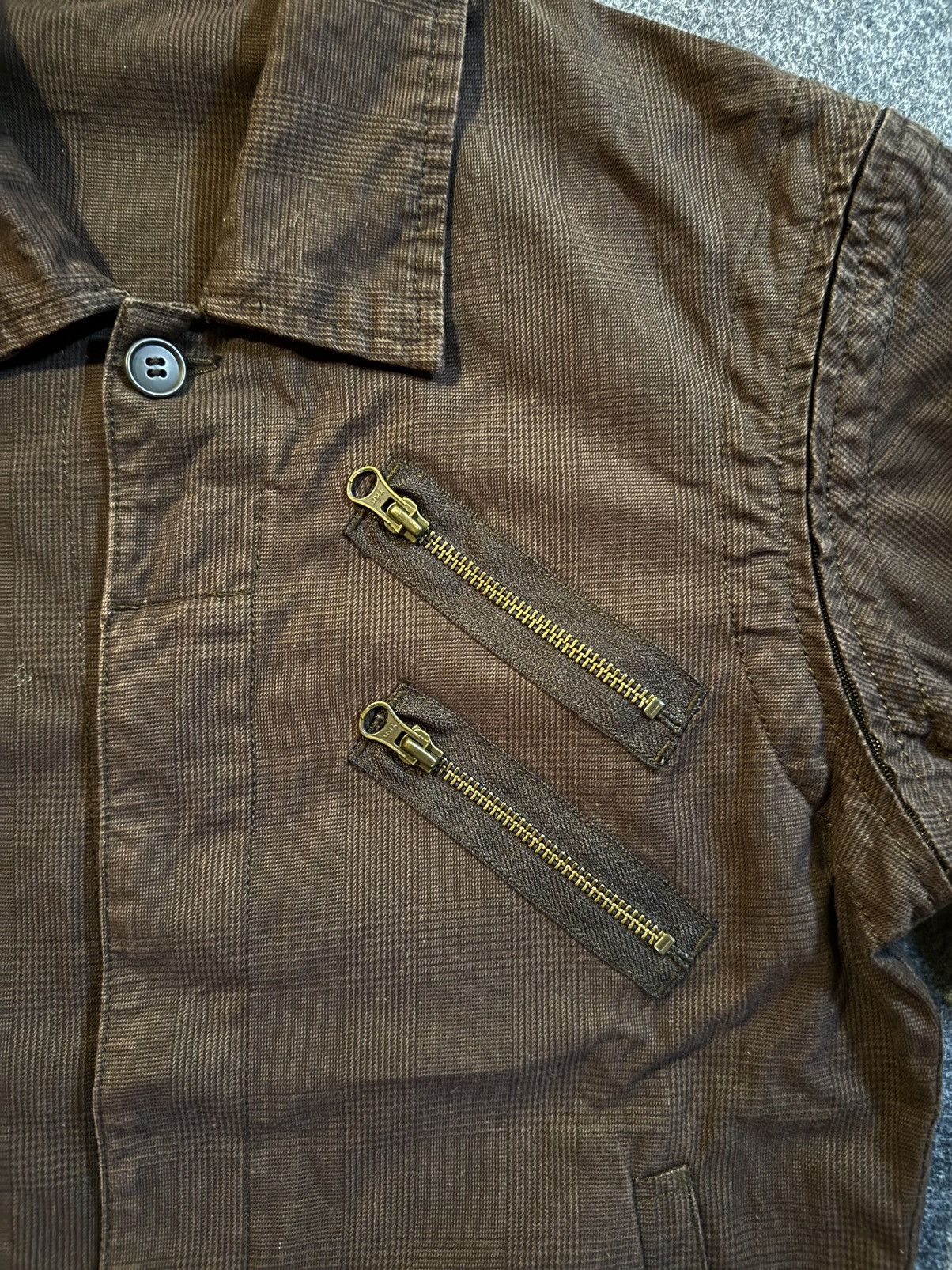 PPFM PPFM Checkered Brown Coverall Jacket Size US M / EU 48-50 / 2 - 6 Thumbnail