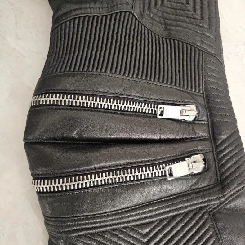 Saint Laurent Paris Saint Laurent Paris size F40 Black Samurai Multi-Zipper Mot Size 23" - 3 Thumbnail
