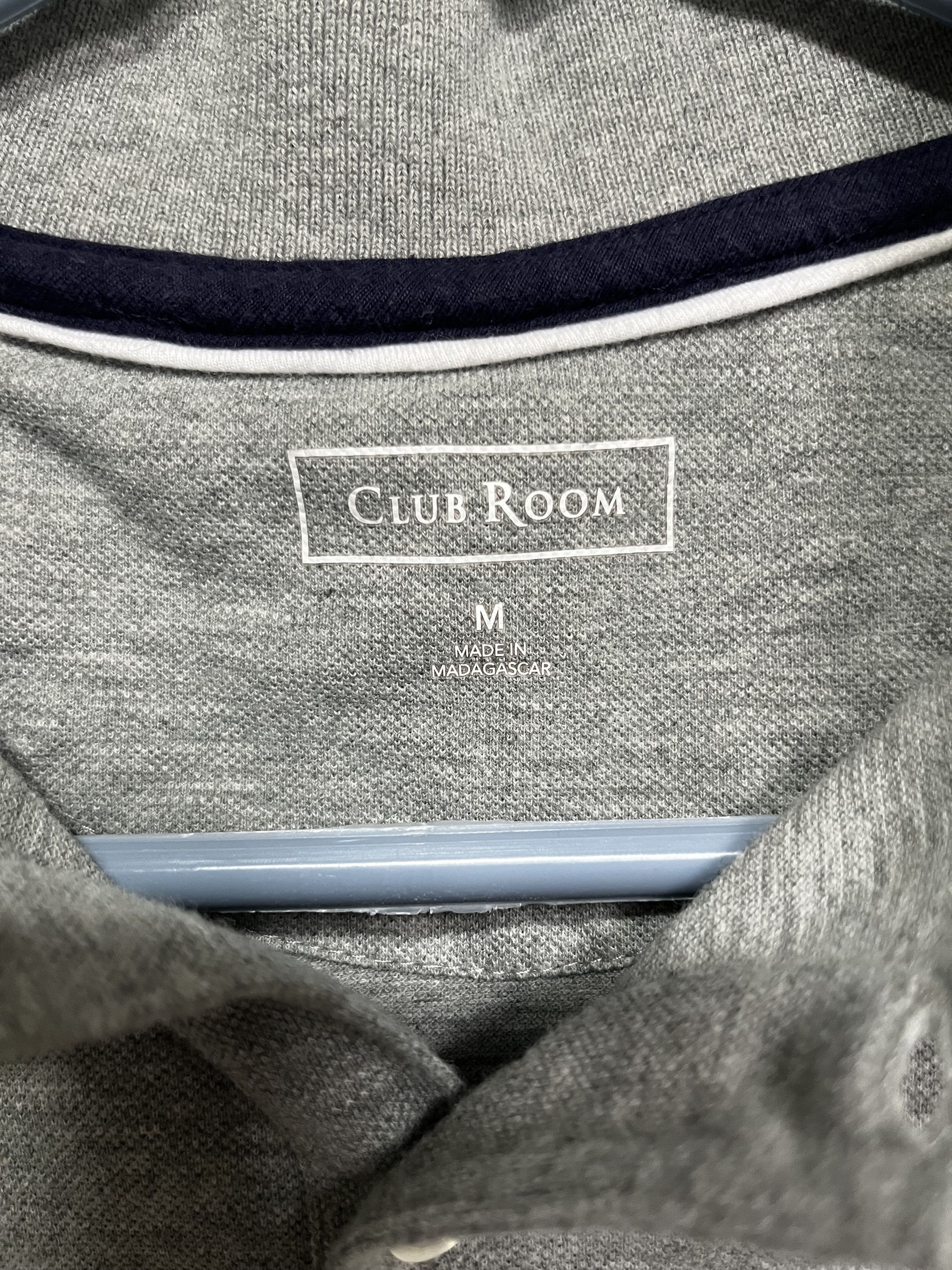 Club Room Club Room Classic Gray Pique Polo - Medium Size US M / EU 48-50 / 2 - 3 Thumbnail