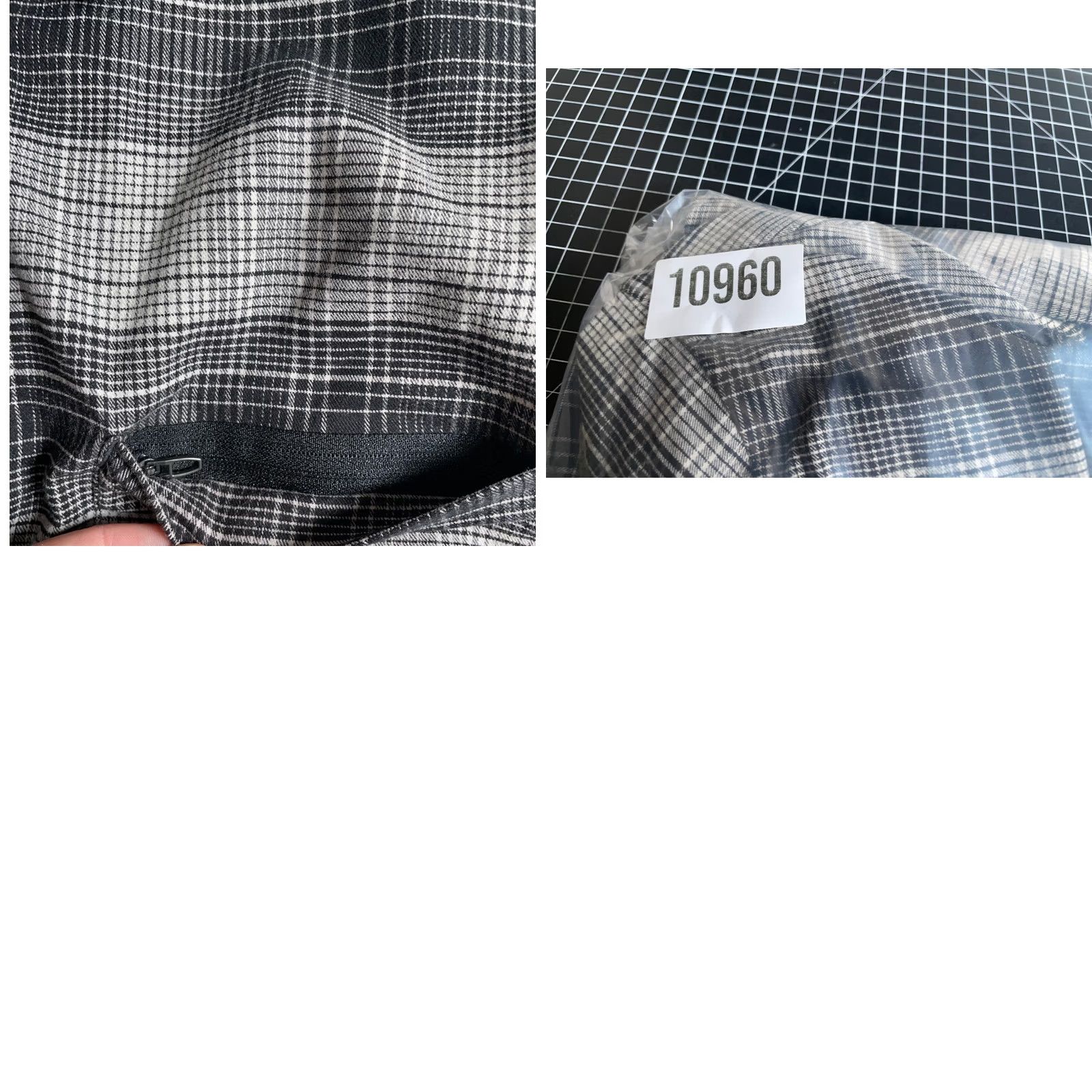 Lululemon Lululemon Shirt Mens Medium Gray Plaid Lightweight Flannel Zip Pocket Button-Up Casual Shirt (Regular) Size US M / EU 48-50 / 2 - 9 Thumbnail