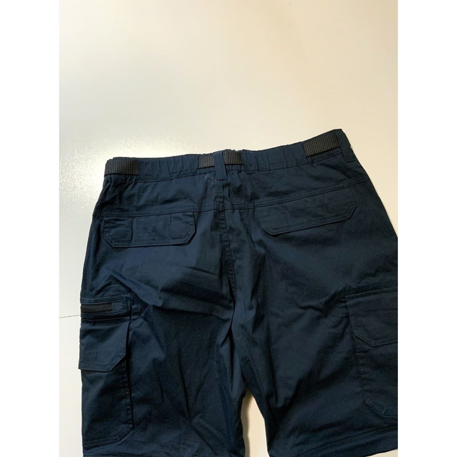 Vintage VINTAGE BC Clothing Cargo Utility Hiking Belted Navy Performance Shorts Sz.L Men Baggy Blue Outdoor 90s Size US 33 - 7 Thumbnail