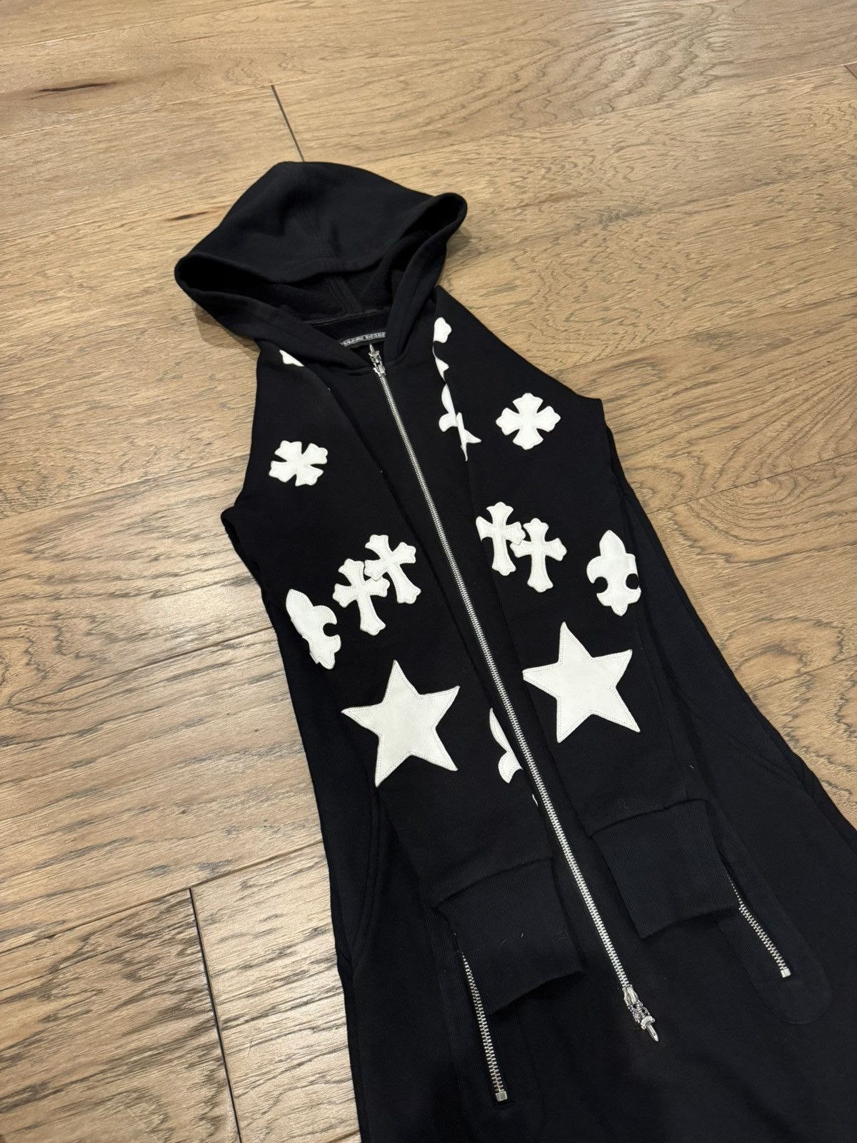 Chrome Hearts Chrome Hearts Multi Motif Leather Patch Onesie Jumpsuit Size US S / EU 44-46 / 1 - 7 Thumbnail