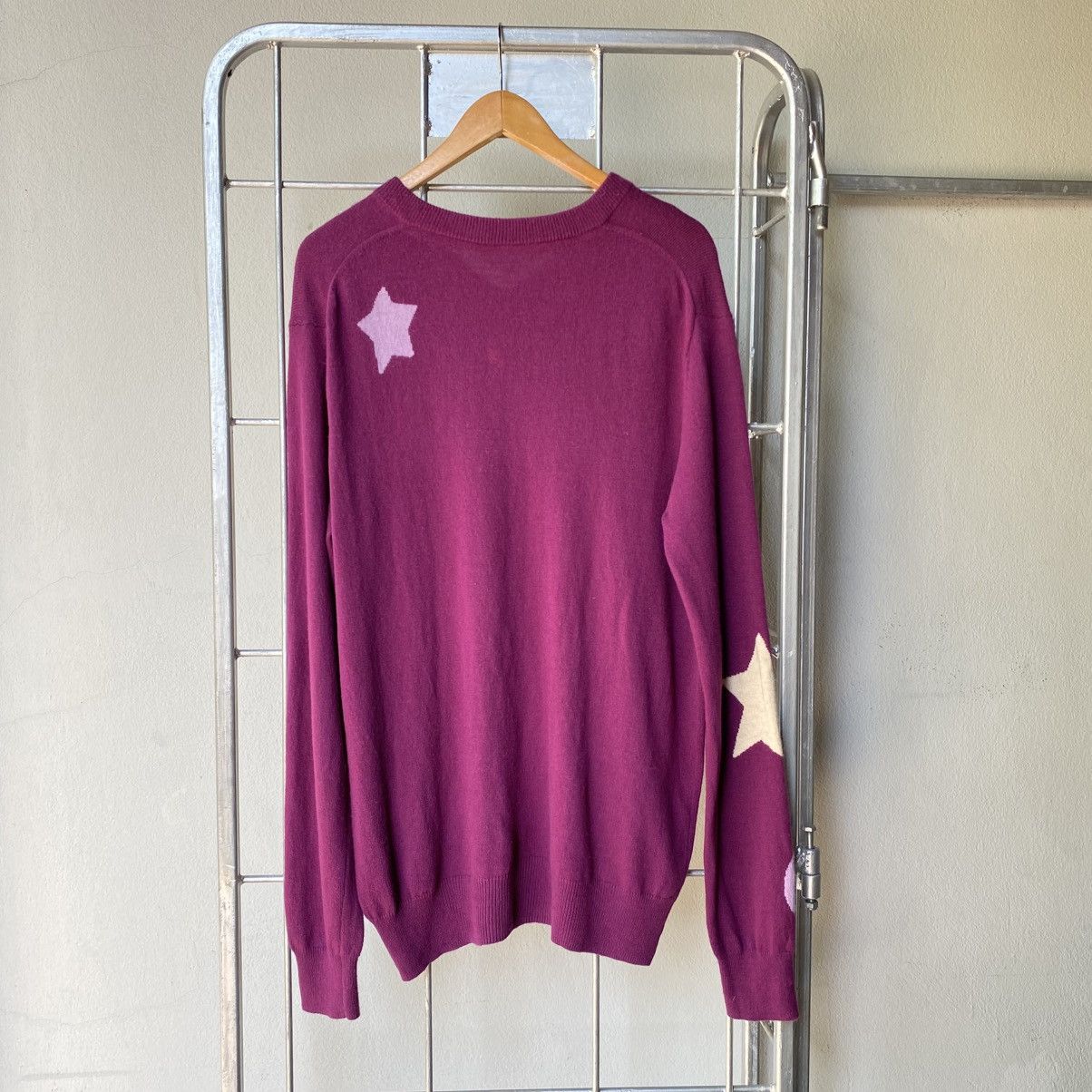 Tsumori Chisato TSUMORI CHISATO Purple Starry V-Neck Sweater Size XS / US 0-2 / IT 36-38 - 2 Thumbnail
