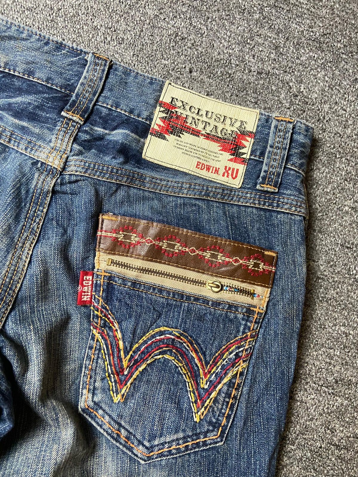 Edwin × Japanese Brand × Vintage Vintage Edwin Exclusive XV Denim Jeans Shorts (128) Size US 32 / EU 48 - 3 Thumbnail