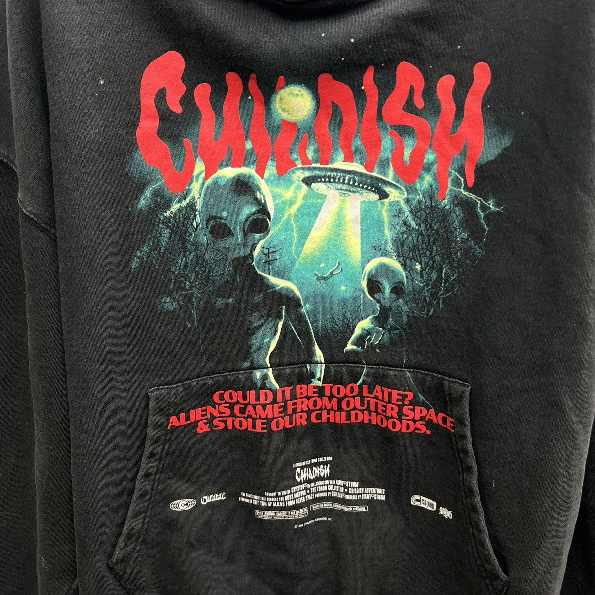 Vintage Childish UFO Aliens hoodie vintage Size US XL / EU 56 / 4 - 4 Thumbnail