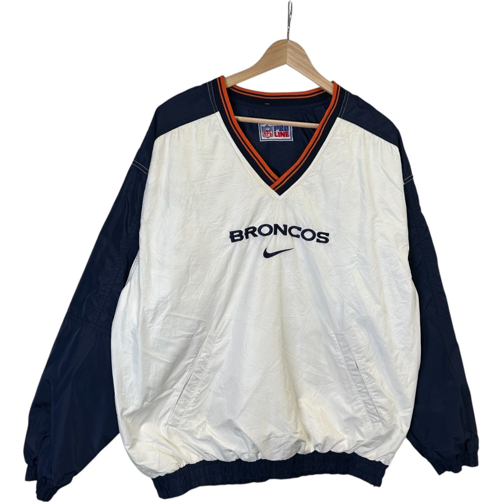 Nike Vintage Nike Denver Broncos Reversible Pullover Windbreaker Size US L / EU 52-54 / 3 - 4 Thumbnail