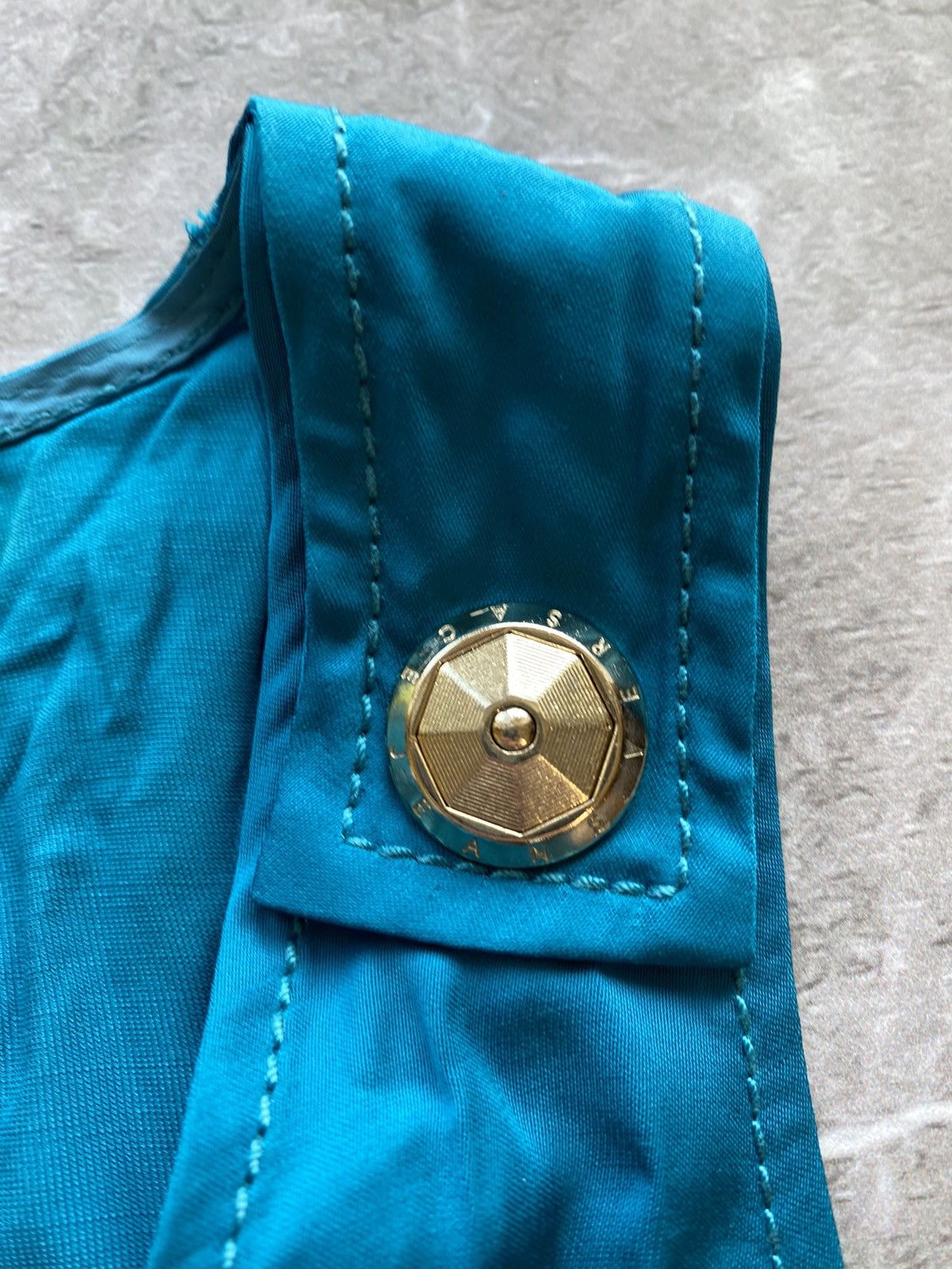 Designer × Versace × Versace Jeans Couture RRP 400€! New Versace Jeans Couture Blue Midi Dress Luxury Size M / US 6-8 / IT 42-44 - 11 Thumbnail