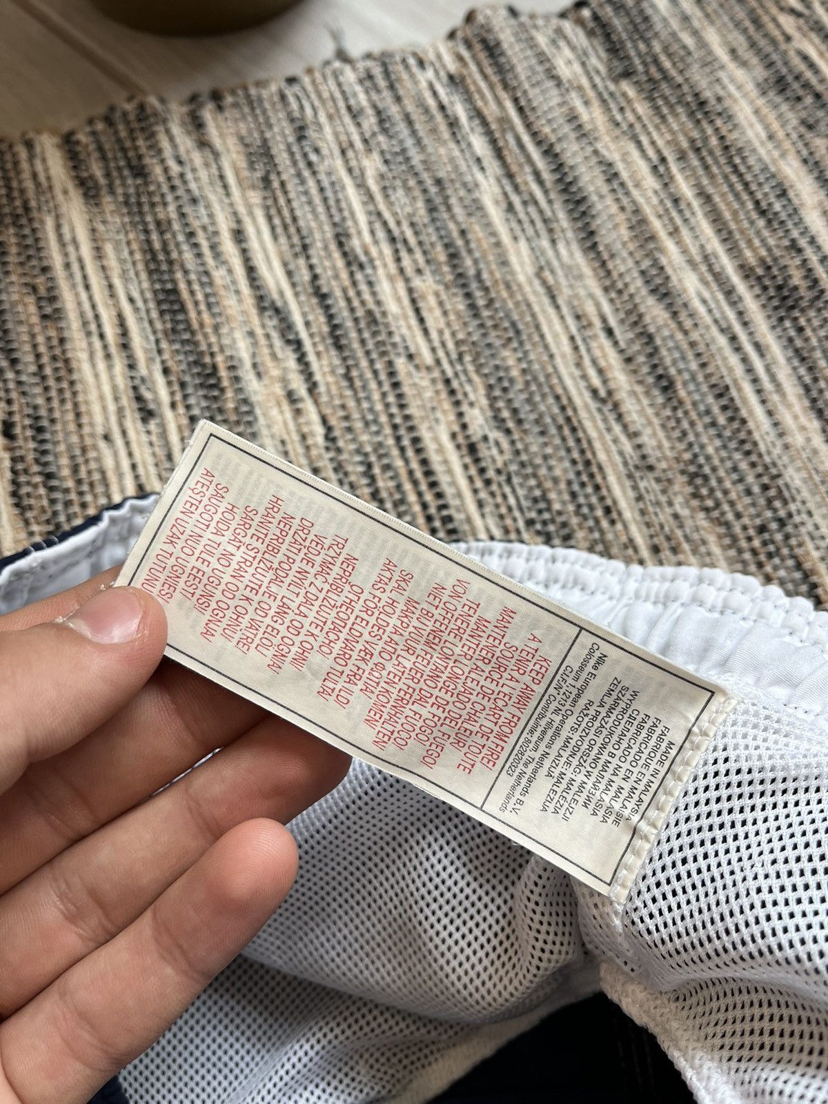 Nike × Vintage Vintage Nike Shorts sportswear blue white size L Size US 34 / EU 50 - 16 Thumbnail