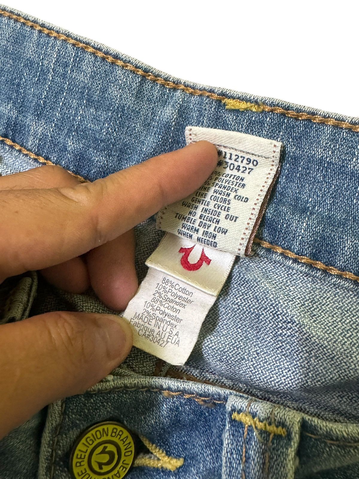 True Religion Mini Flare TRUE RELIGION Boot Cut Denim Size US 32 / EU 48 - 10 Thumbnail
