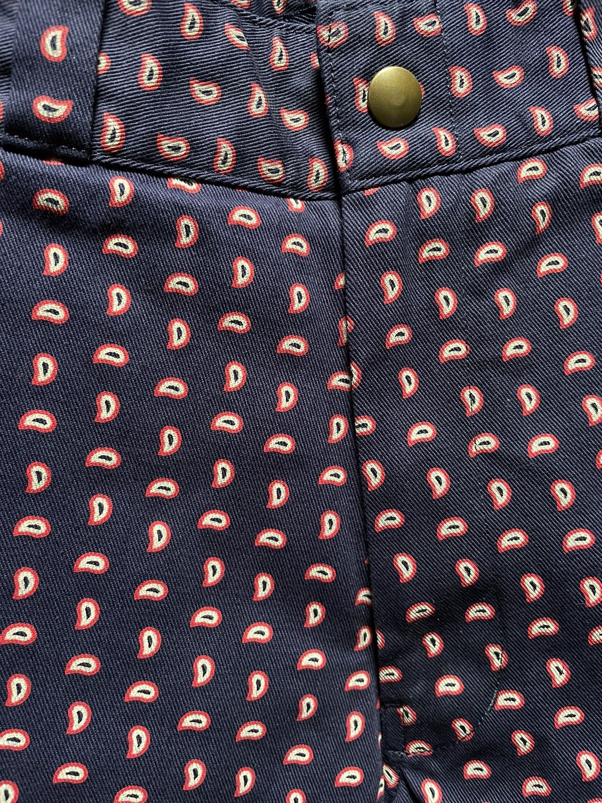 Noah NOAH Navy Paisley Pants Size US 28 / EU 44 - 5 Thumbnail