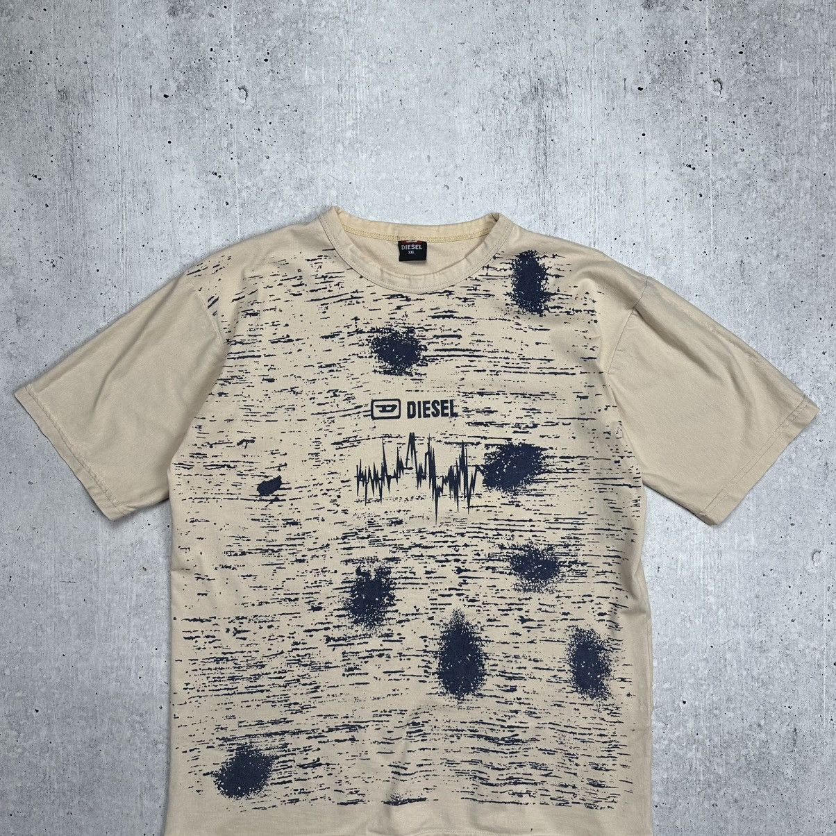 Diesel × Vintage Japan Diesel Printed Vintage Tee T Shirt Y2K Rick Owens Vibe Size US XL / EU 56 / 4 - 2 Thumbnail