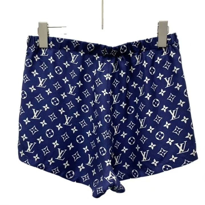 Louis Vuitton Louis Vuitton Blue Monogram Print Shorts Size US 36 / EU 52 - 2 Thumbnail