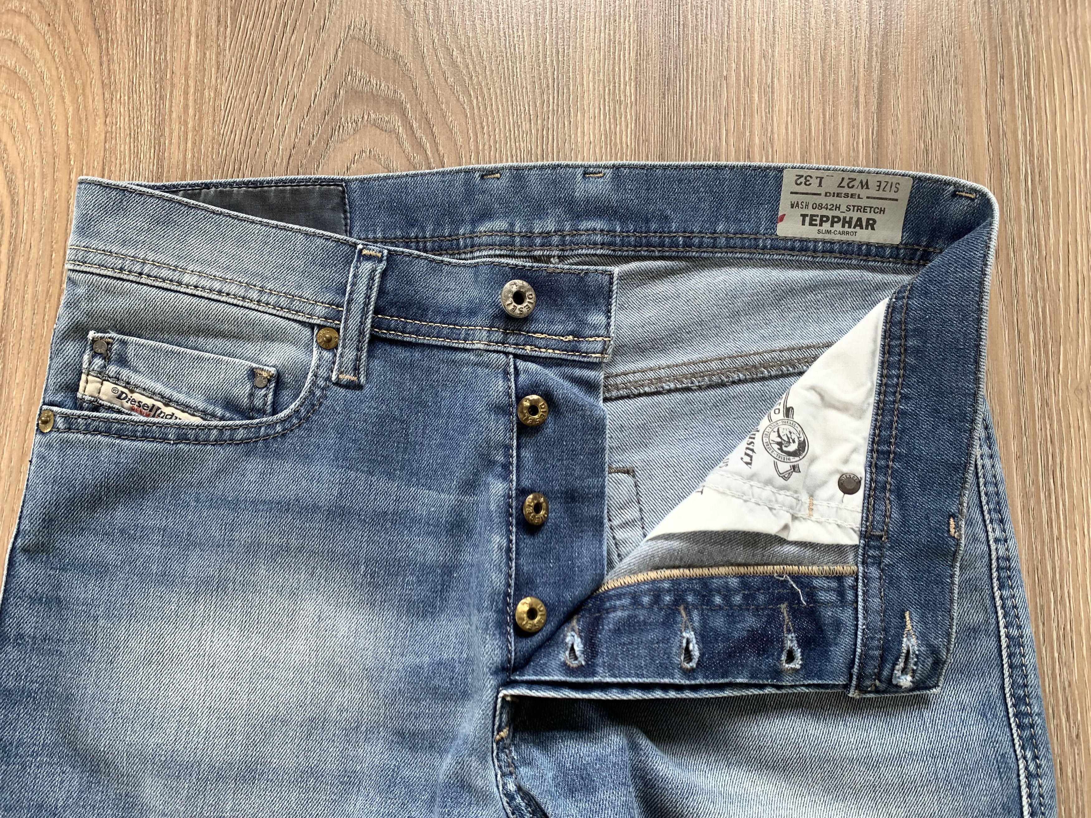 Diesel Diesel Tepphar Slim Carrot Light Blue Jeans Size US 28 / EU 44 - 4 Thumbnail