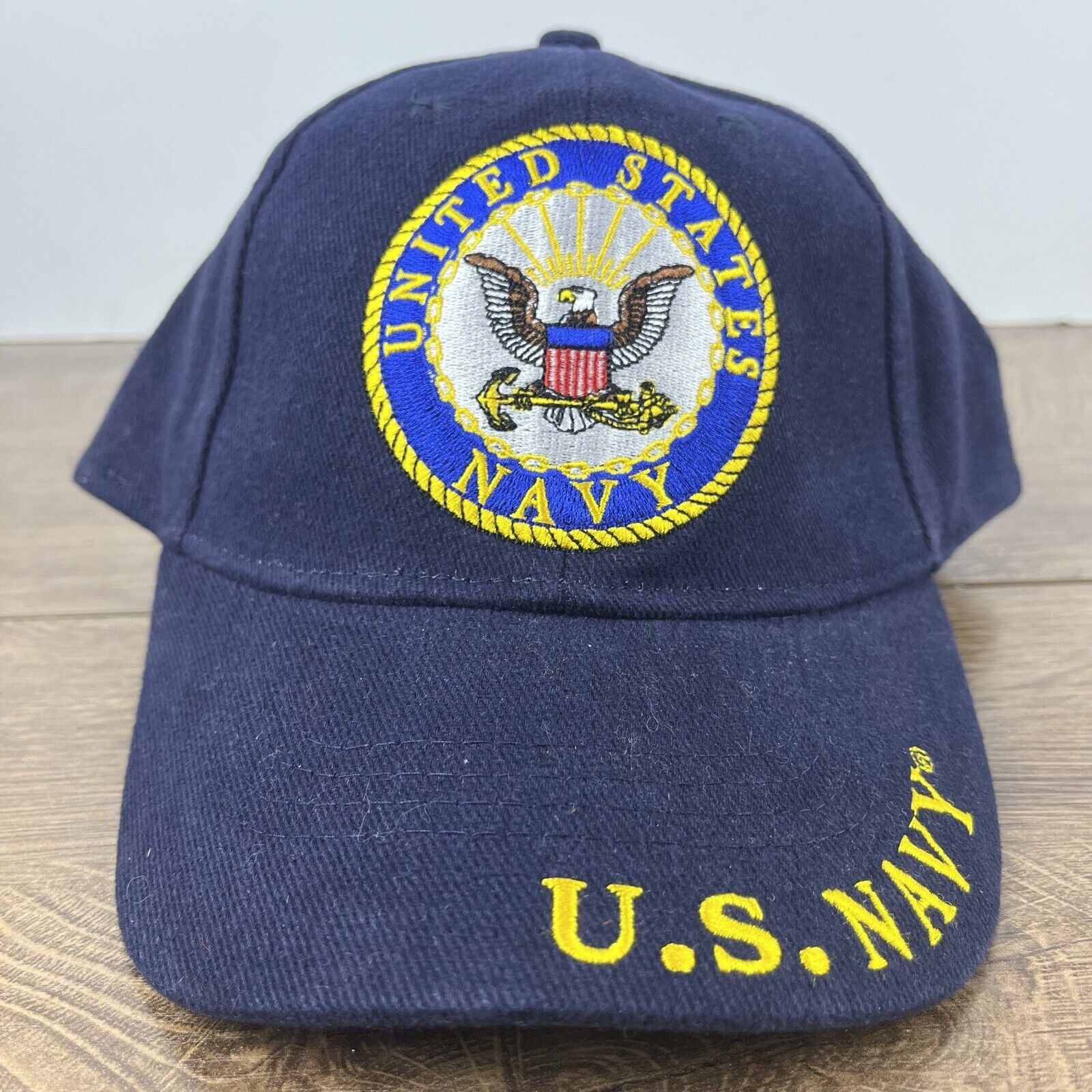 Other US Navy Hat United States Navy Hat Blue Cap Adjustable Blue Size ONE SIZE - 4 Thumbnail