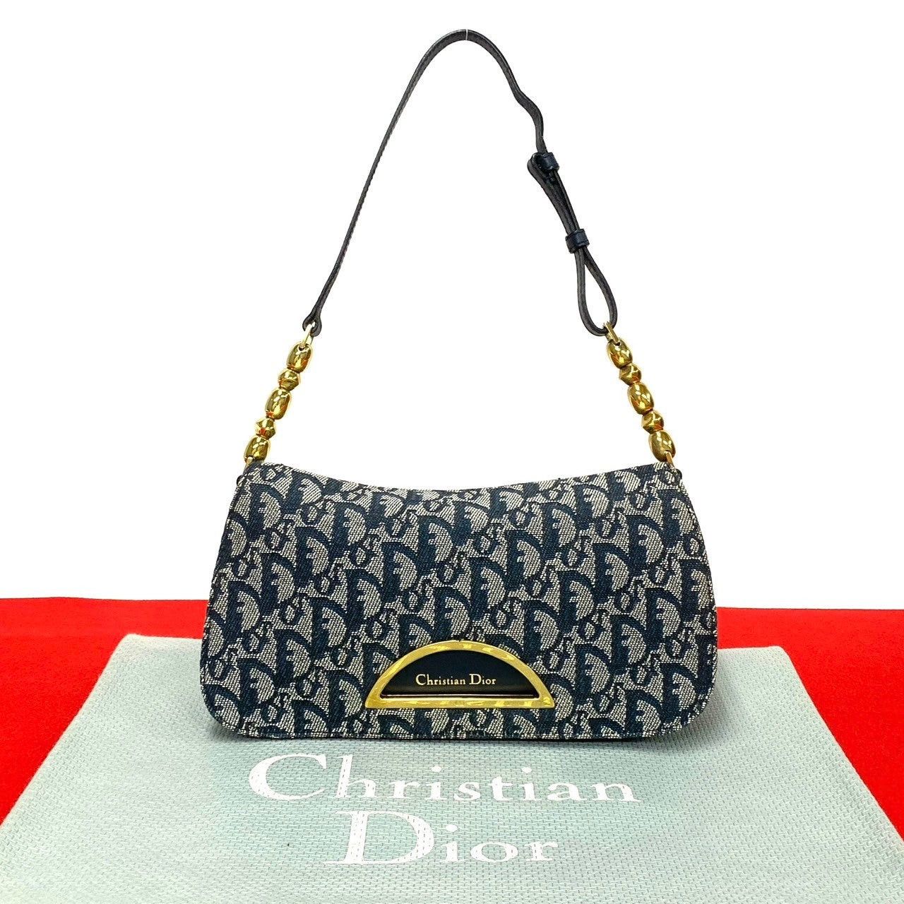Dior Dior Shoulder Bag Blue Cotton Size ONE SIZE - 1 Thumbnail
