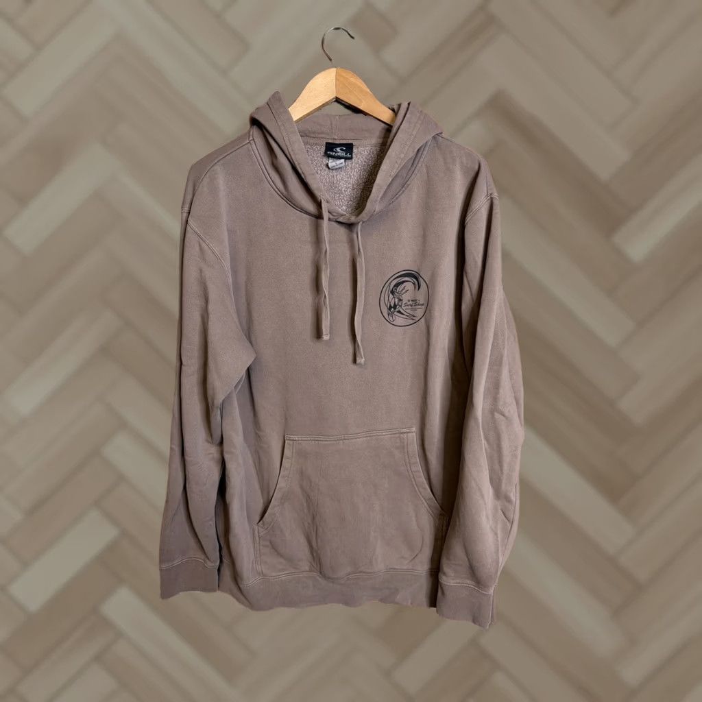 O'Neill VINTAGE O'Neill Hoodie Mens Large Surf Shop Santa Cruz Skate Sweatshirt Brown Size US L / EU 52-54 / 3 - 1 Thumbnail