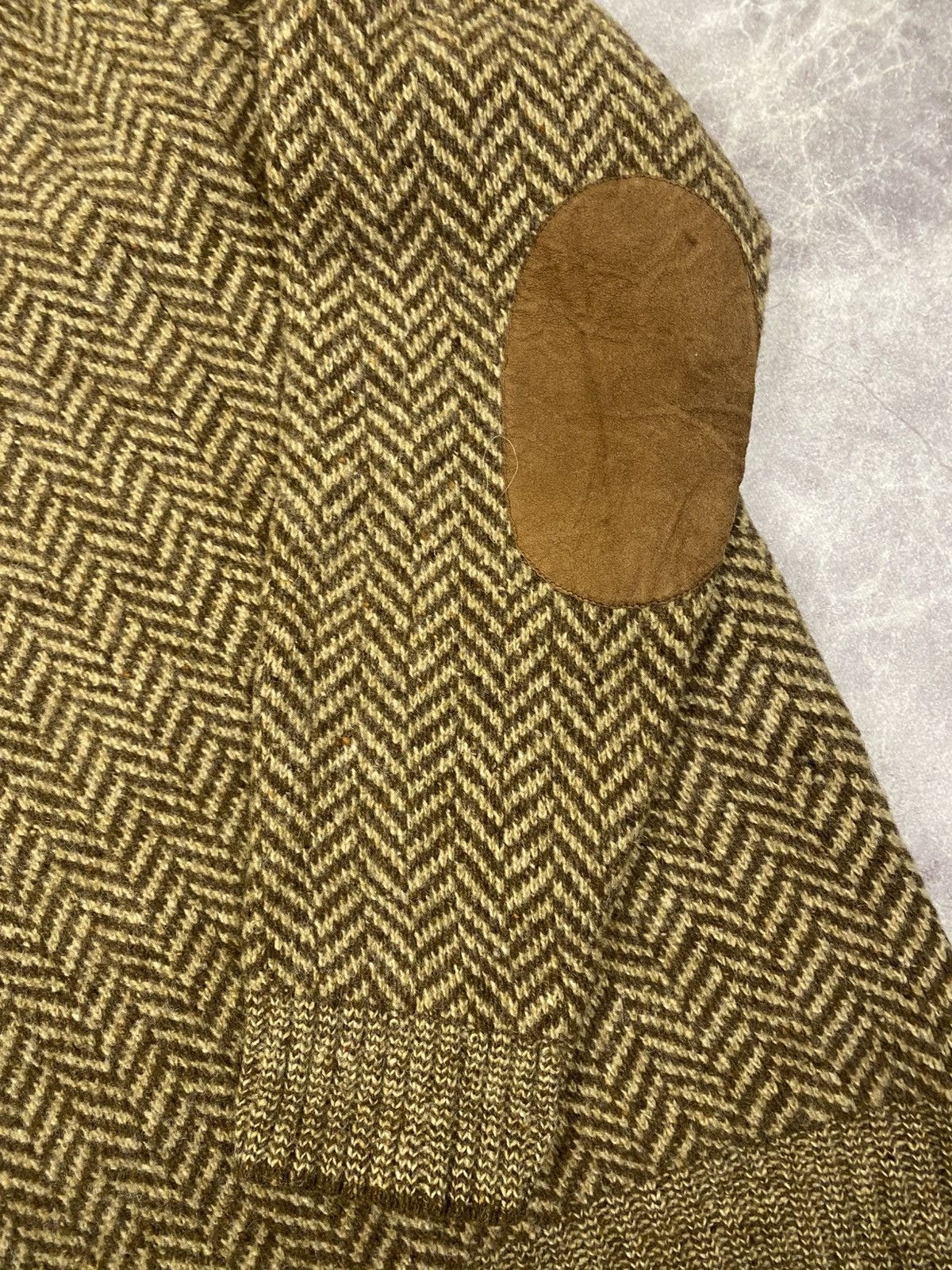 Polo Ralph Lauren Polo Ralph Lauren Vintage Herringbone Wool Sweater Size: 4XL Size US XXL / EU 58 / 5 - 4 Thumbnail