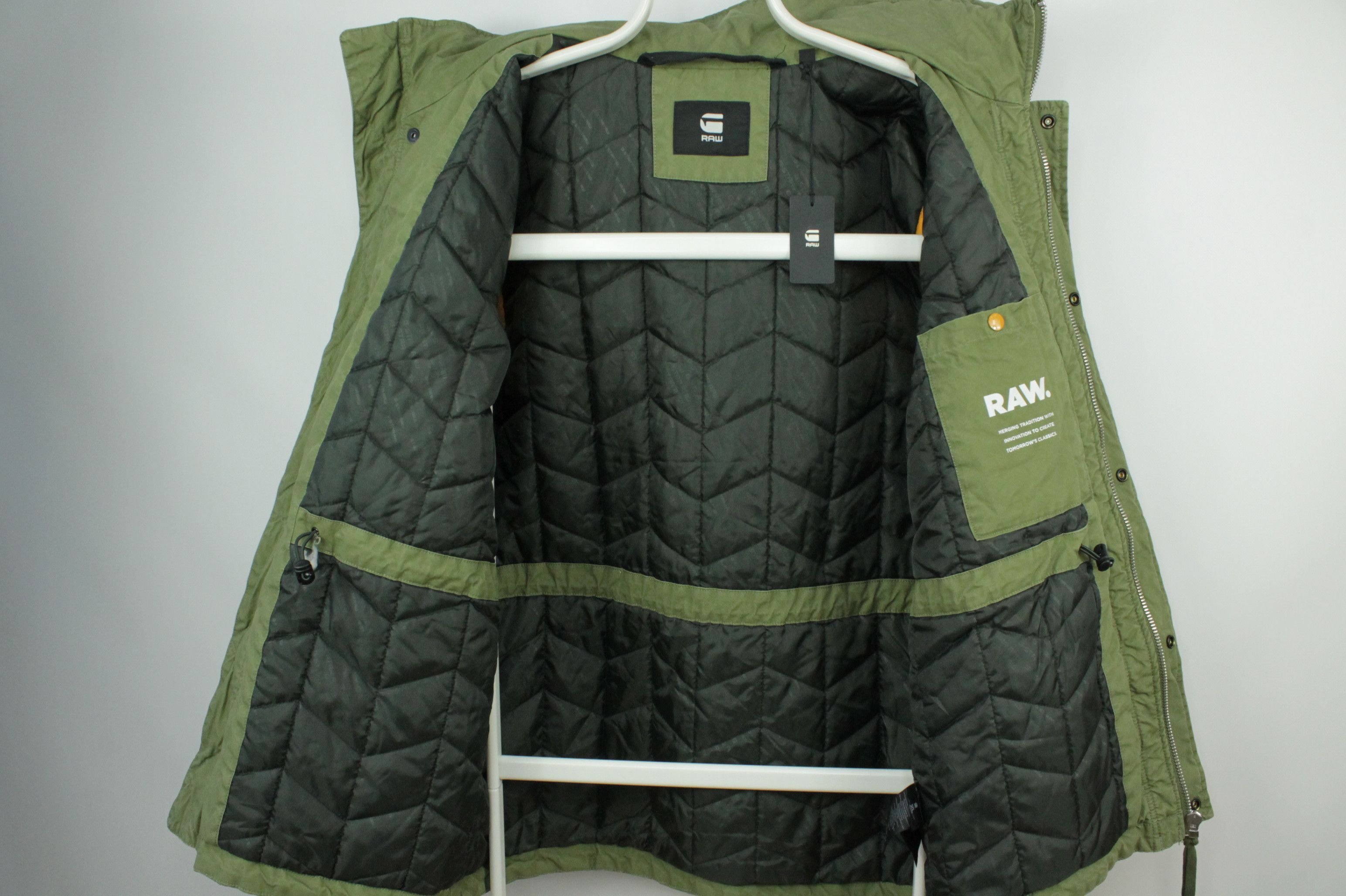 G-Star G-Star Raw Vodan Padden Hooded Sage Jacket Men's Size US XL / EU 56 / 4 - 12 Thumbnail
