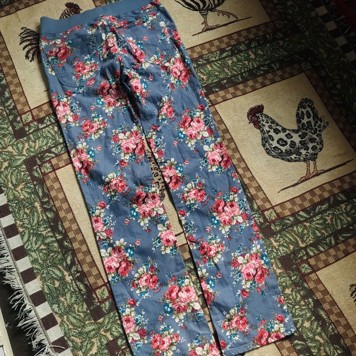 If Six Was Nine × Japanese Brand × Vintage Vintage Cat In The Closet Floral Pant Size 27" / US 4 / IT 40 - 7 Thumbnail