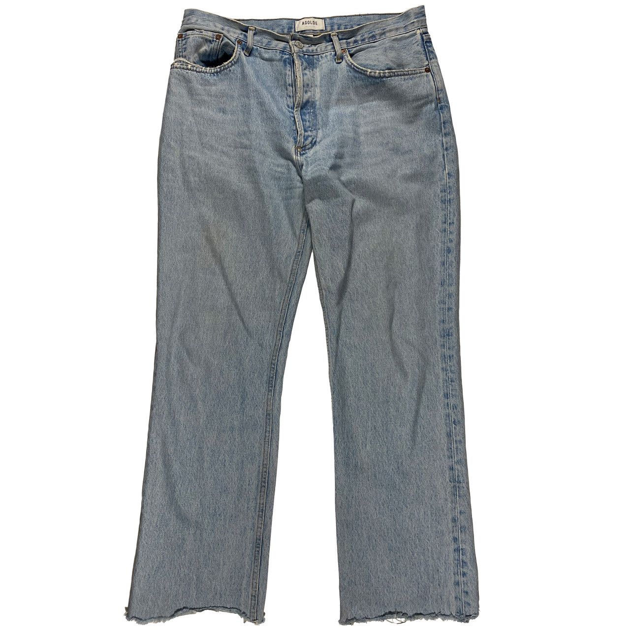 Agolde Agolde Pre-distressed Lana jeans in Riptide colorway 34x29 Size 34" / US 12 / IT 48 - 1 Thumbnail