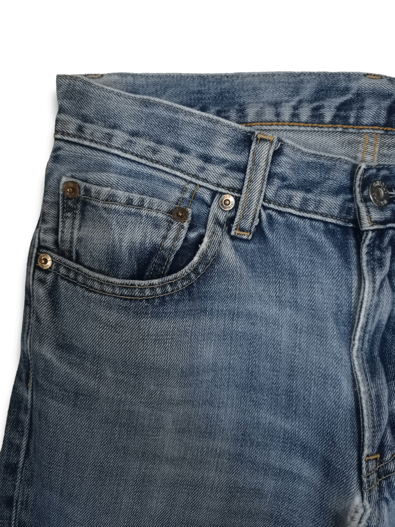 Japanese Brand × Uniqlo Vintage Japanese Uniqlo Blue Wash Distressed Jeans 30x30 Size US 30 / EU 46 - 4 Thumbnail