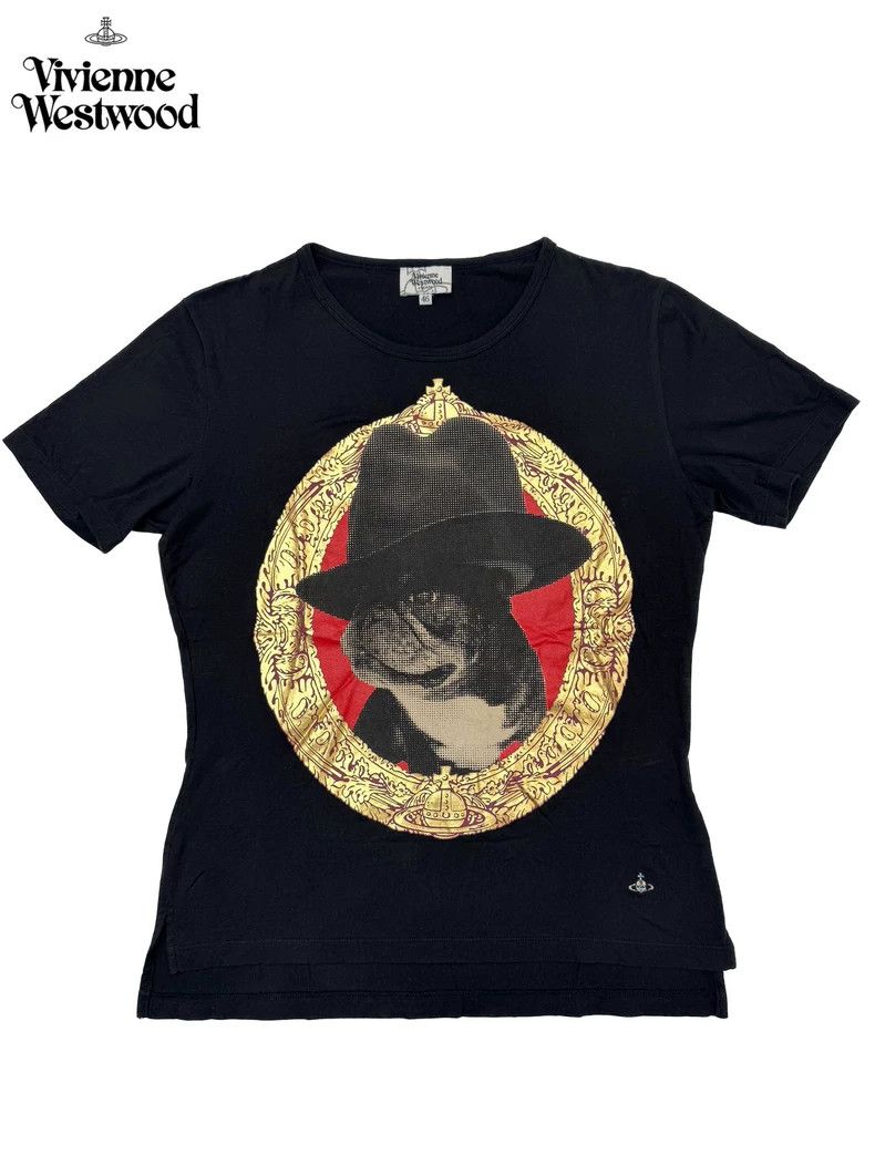 Vivienne Westwood Vivienne Westwood Dog Print Black T-Shirt Size US L / EU 52-54 / 3 - 1 Thumbnail