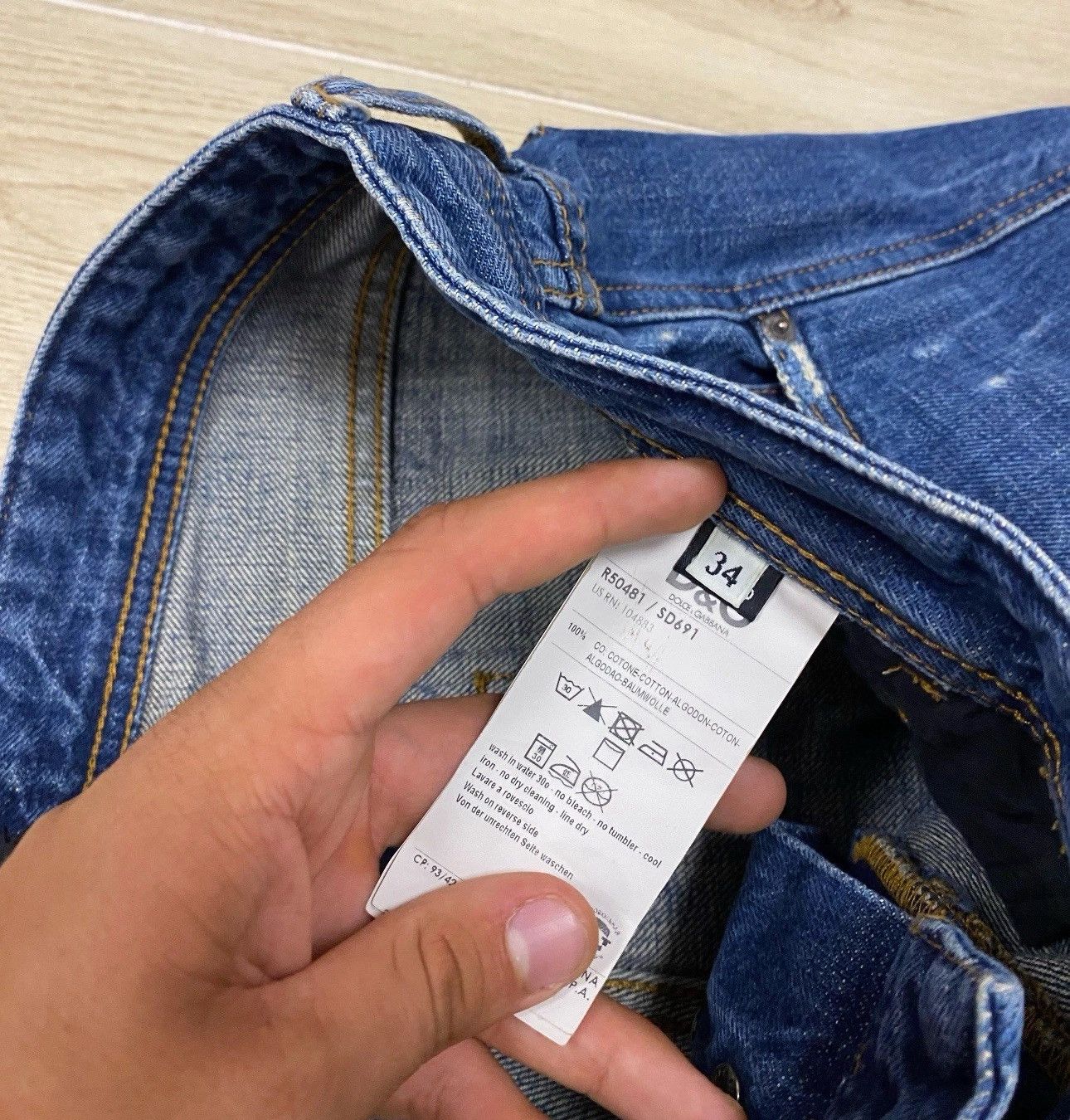 Dolce & Gabbana Vintage Dolce & Gabanna Power Jeans Tight Fit Y2K Style Size US 34 / EU 50 - 6 Thumbnail