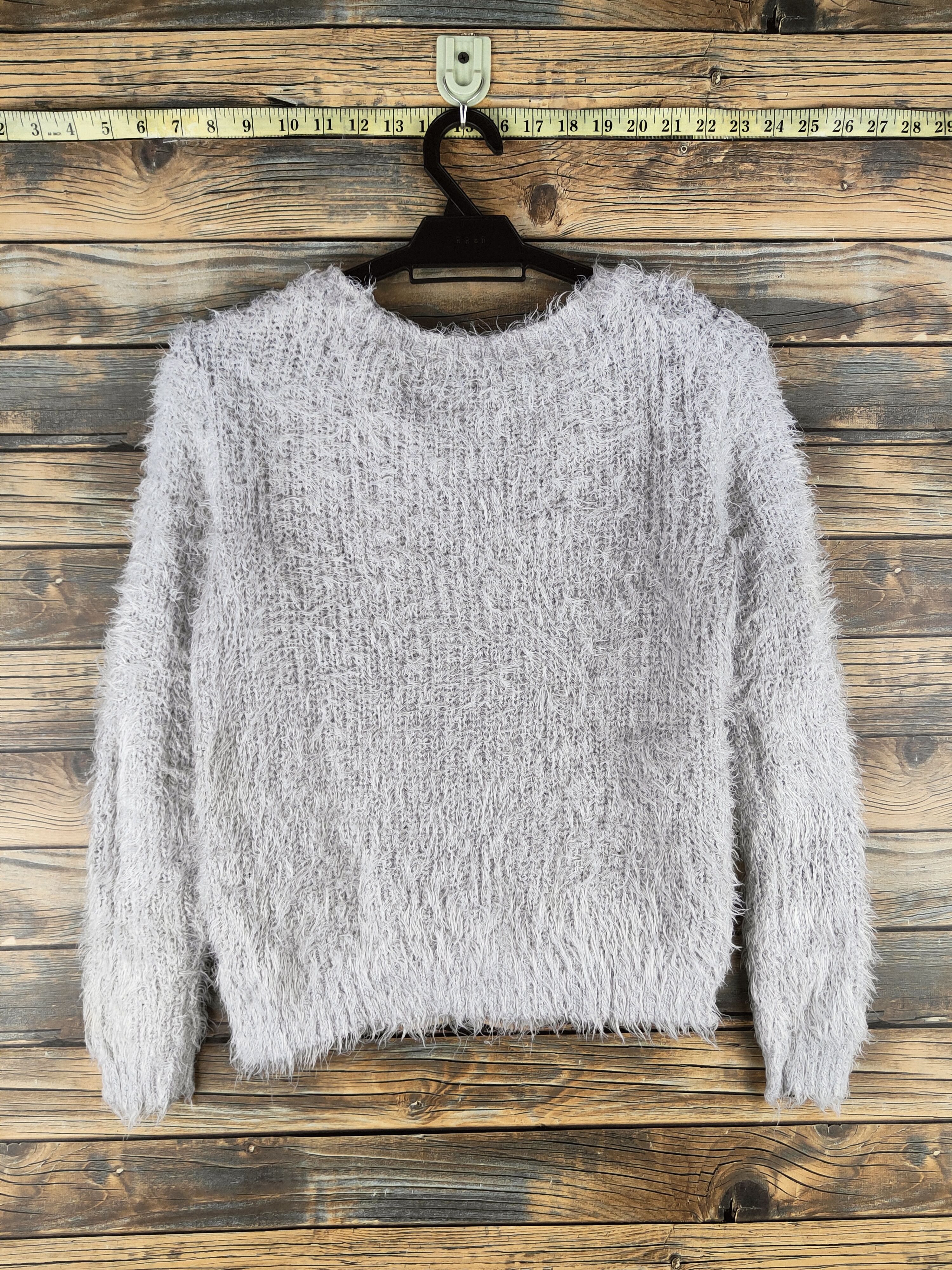 Japanese Brand DL Japanese Brand Gray Fur Mohair Knitwear #46-468 Size XS / US 0-2 / IT 36-38 - 8 Thumbnail