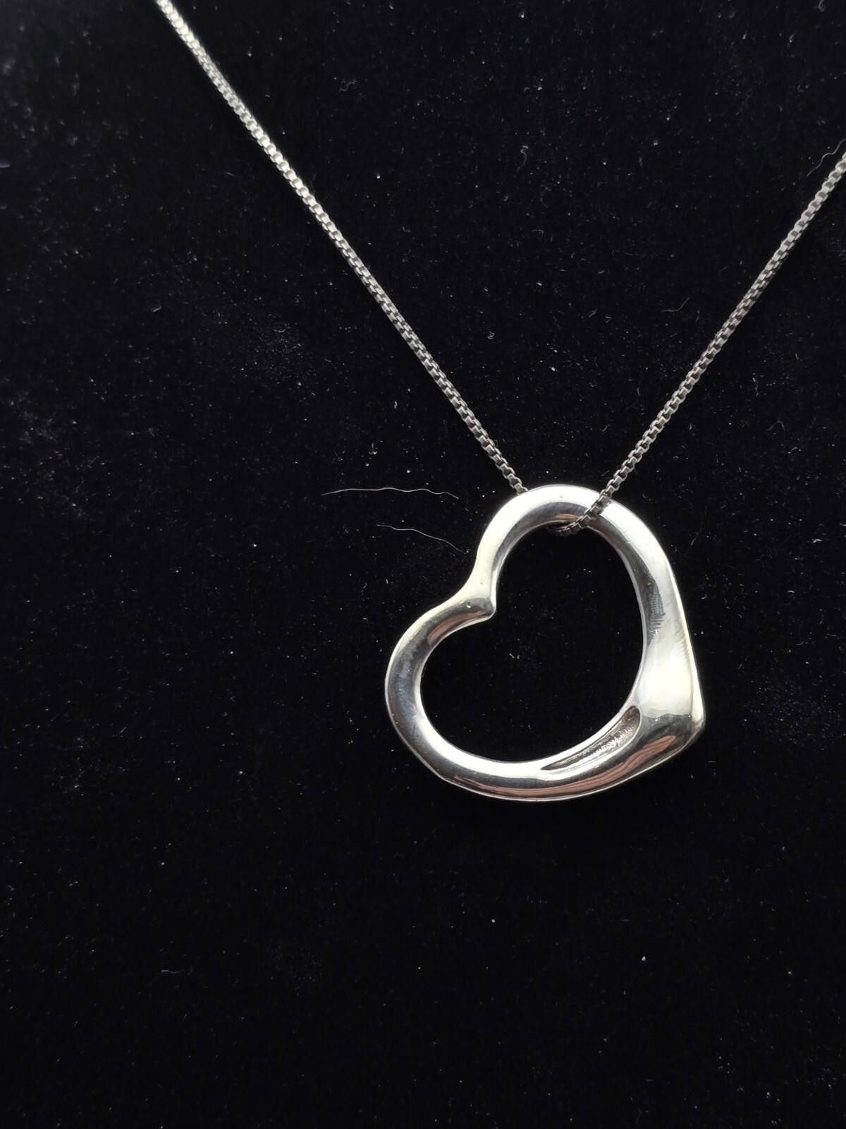 Tiffany & Co. Tiffany & Co. Elsa Peretti Open Heart Pendant Necklace Size ONE SIZE - 2 Thumbnail