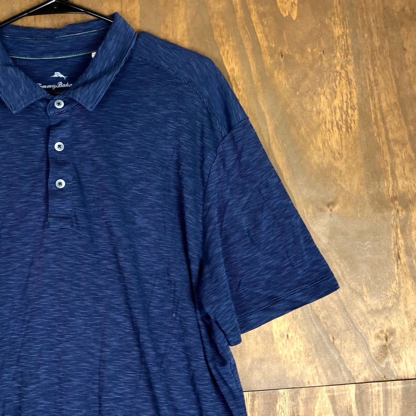 Tommy Bahama Tommy Bahama Men Polo Shirt Navy Collared Short Sleeve Cotton Tencel XL Size US XL / EU 56 / 4 - 5 Thumbnail