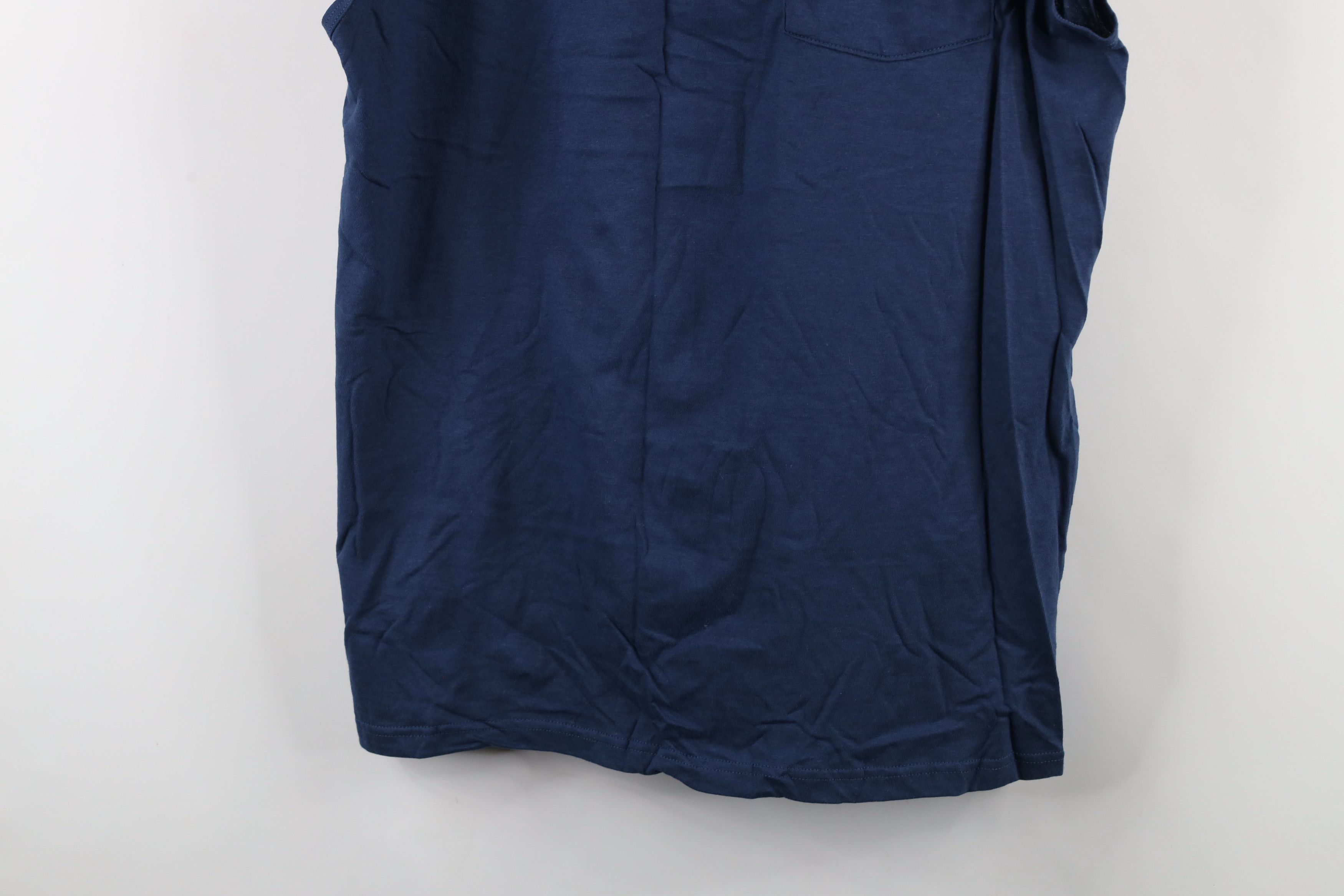 Vintage Vintage 90s Streetwear Sleeveless Muscle T-Shirt Cotton Blue Size US XL / EU 56 / 4 - 3 Thumbnail