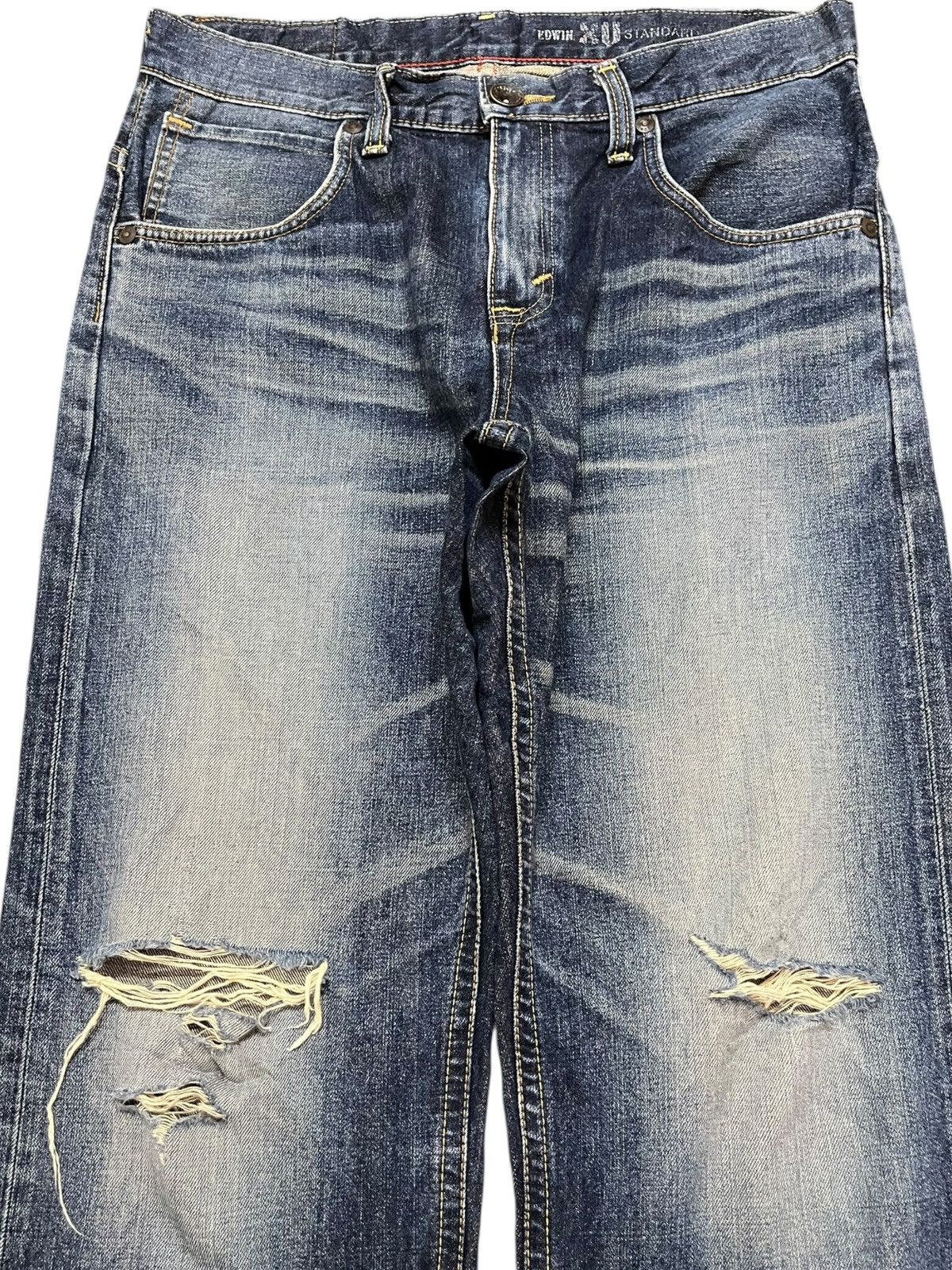 Edwin Vintage Edwin XV Distressed Denim Size US 33 - 2 Thumbnail