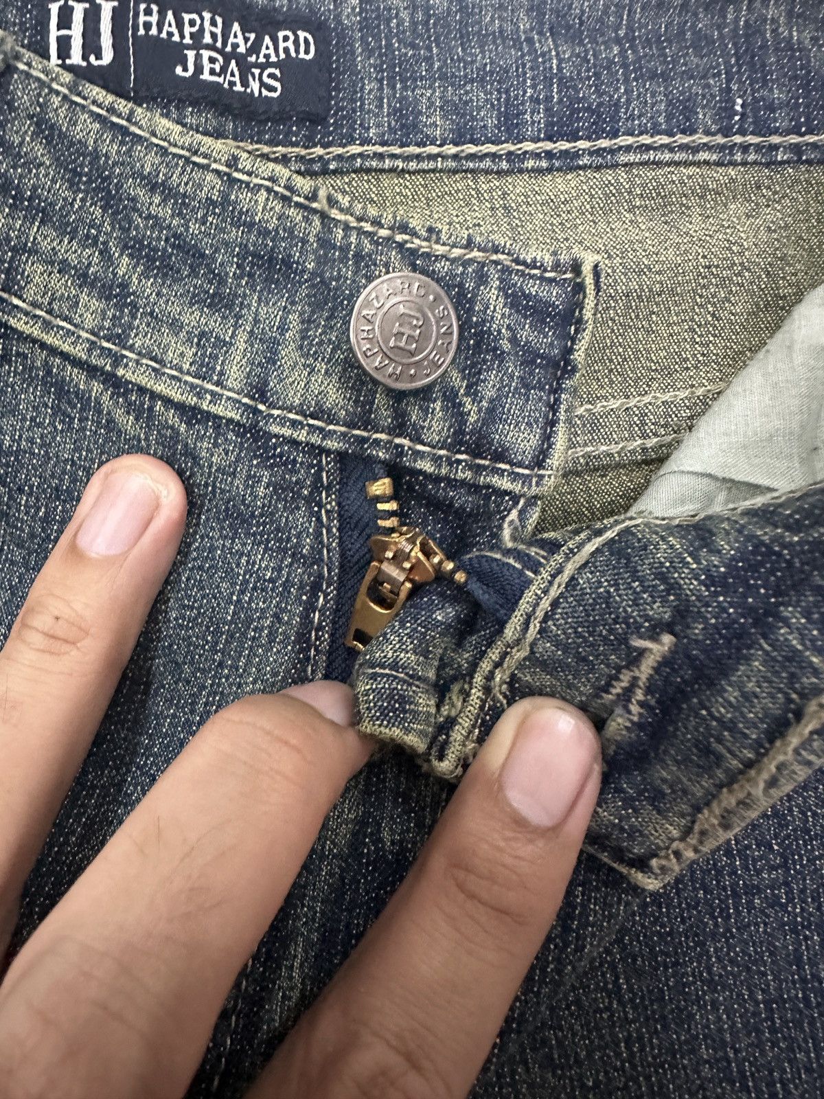 Japanese Brand × Vintage HAPHAZARD JEANS Distressed Jeans Size US 26 / EU 42 - 9 Thumbnail