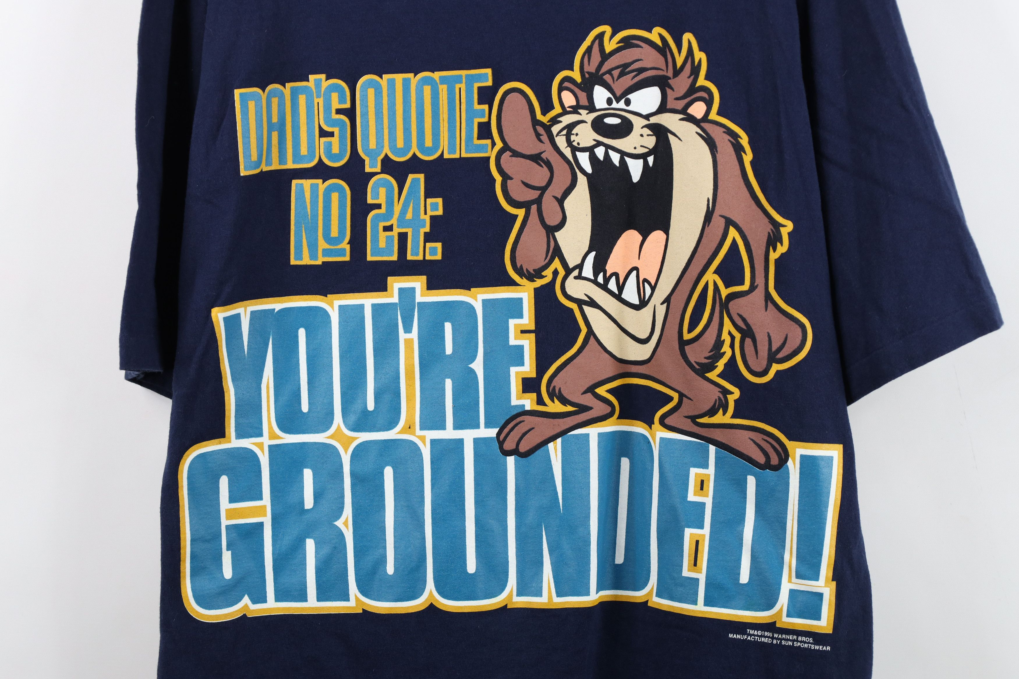 Vintage Vintage 90s Looney Tunes Tazmanian Devil Dad You're T-Shirt Size US L / EU 52-54 / 3 - 4 Thumbnail