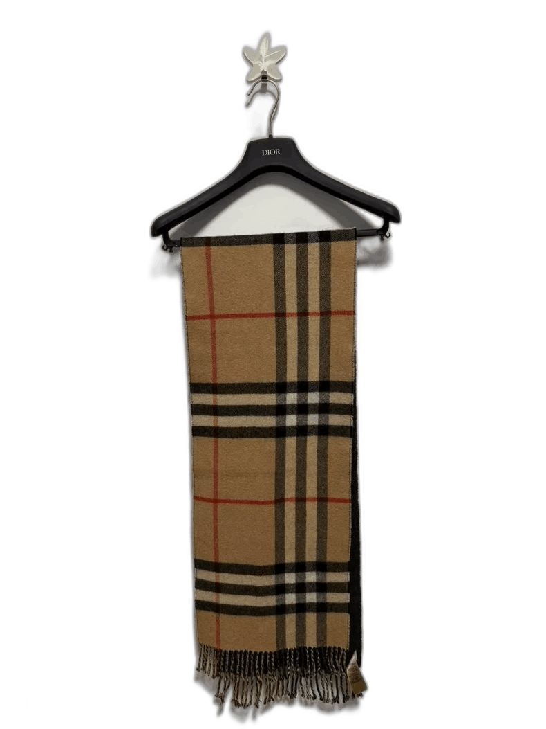 Burberry Burberry Wool Check Scarf Size ONE SIZE - 1 Thumbnail