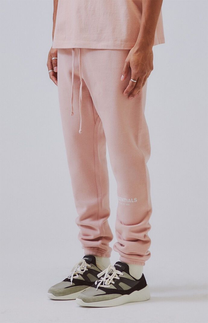 Essentials Fear of God Blush Pink Sweatpants Grailed