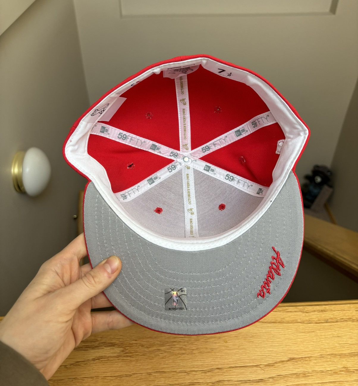 NBA × New Era × October's Very Own OVO x New Era x NBA Atlanta Hawks Fitted Hat Size ONE SIZE - 4 Thumbnail