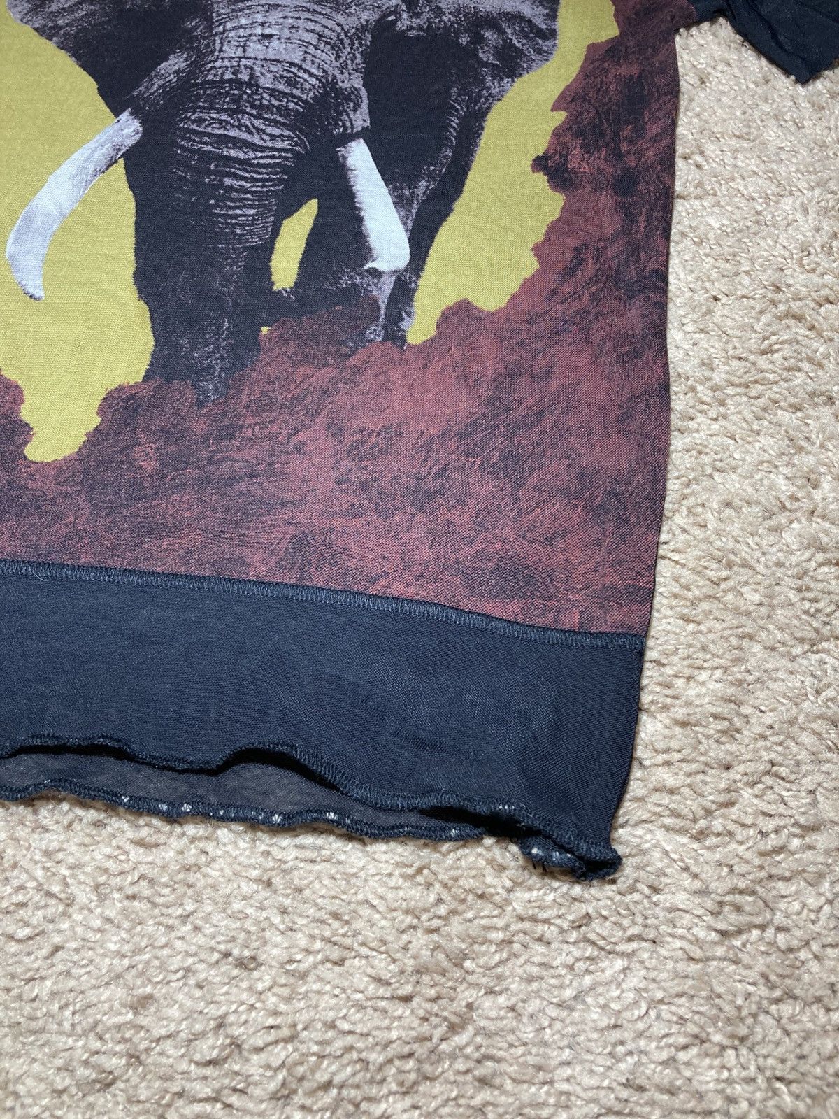 Jean Paul Gaultier SS96 Jean Paul Gaultier Elephant Sheer Top Animal1996 90s Size US M / EU 48-50 / 2 - 7 Thumbnail