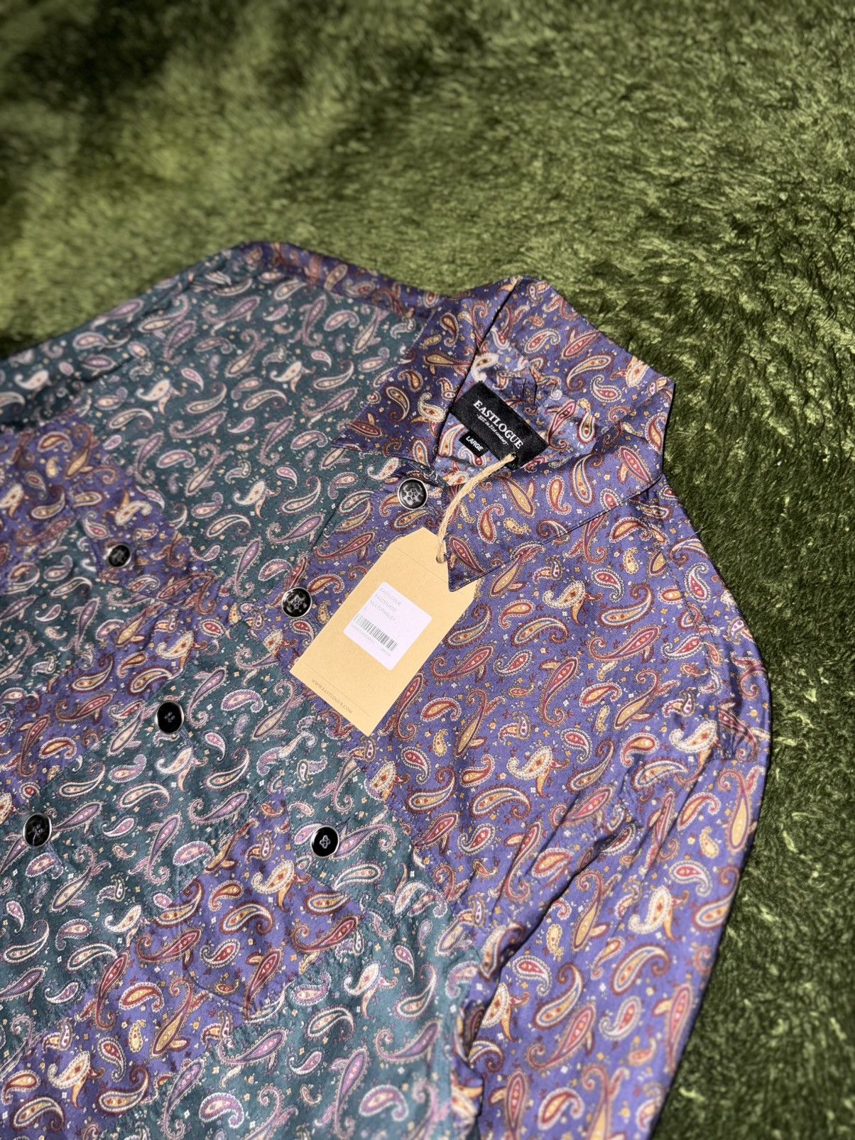 EASTLOGUE [L] EASTLOGUE Multi Paisley Trucker Shirt Jacket Size US L / EU 52-54 / 3 - 2 Thumbnail