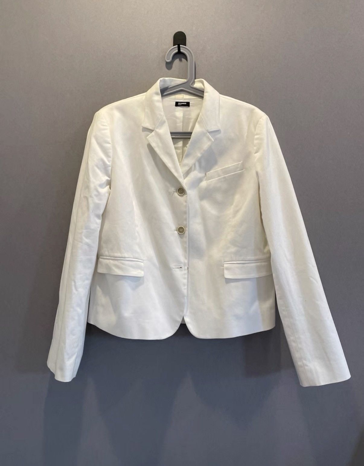 Jil Sander Jil Sander Navy Cropped Blazer Jacket Size M / US 6-8 / IT 42-44 - 1 Thumbnail