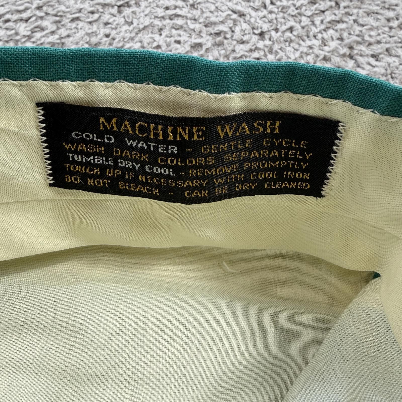 Other Vintage Jack Nicklaus Hart Schaffner Marx Teal Dress Pants Size 42R - 6 Thumbnail