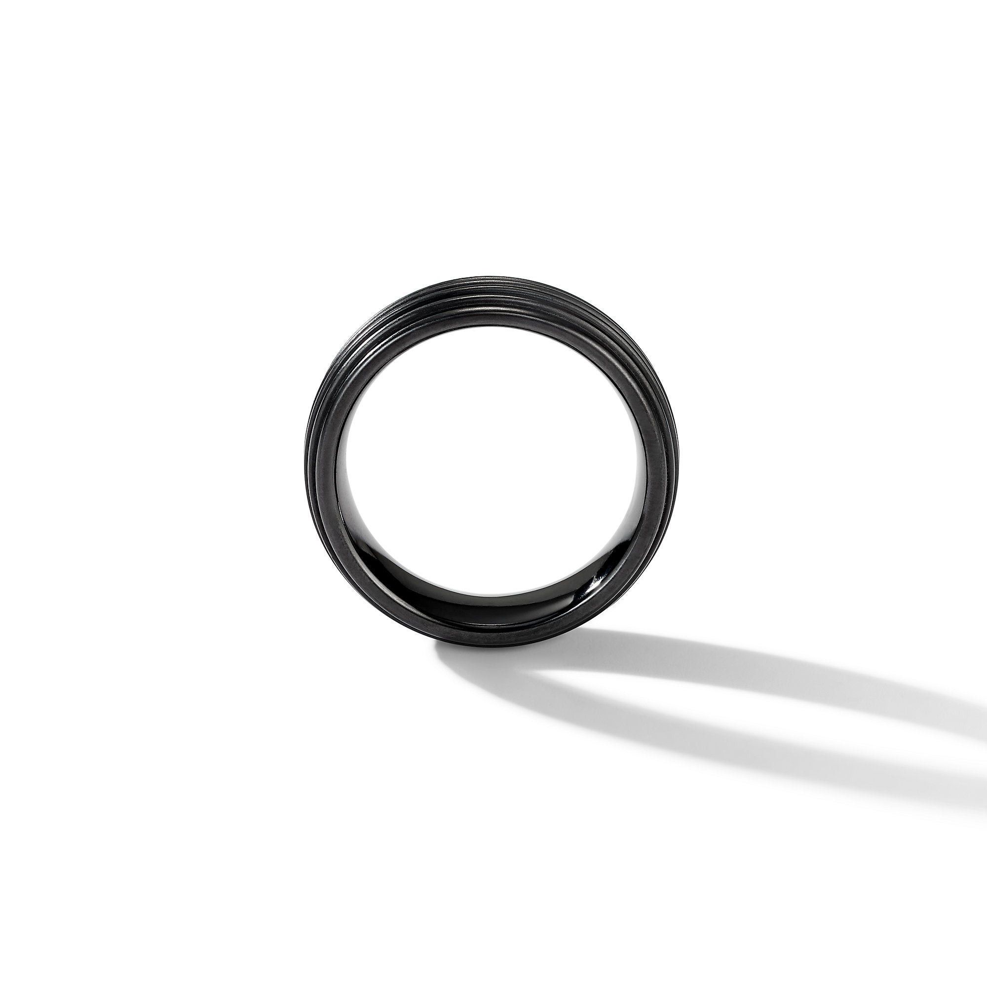 David Yurman o1w1db10526 R05727M/Size 8/ Royal Cord Band Ring in Black Size ONE SIZE - 2 Thumbnail
