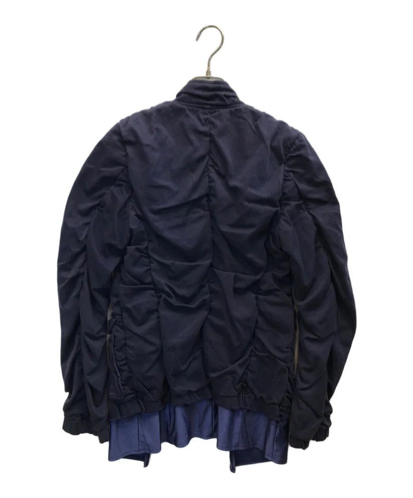 Comme des Garcons o1tko10125 Gathered Layered Jacket in Dark Navy Size S / US 4 / IT 40 - 2 Thumbnail