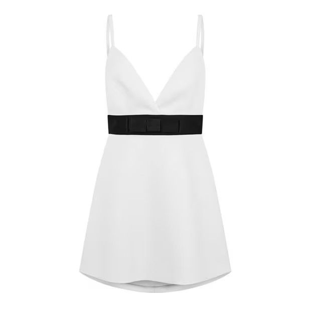 Dolce & Gabbana o1g2r1mq1024 Mini Dress in Bianco & Black Size M / US 6-8 / IT 42-44 - 1 Thumbnail